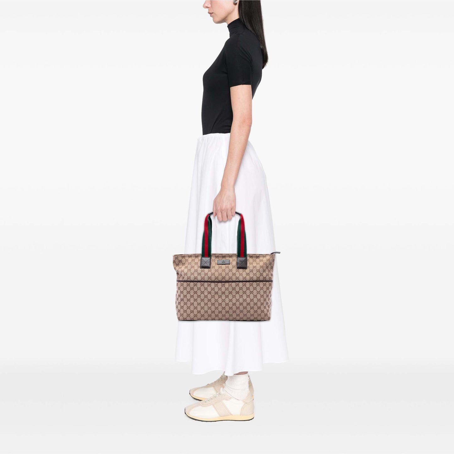 Gucci GG Canvas Web Tote