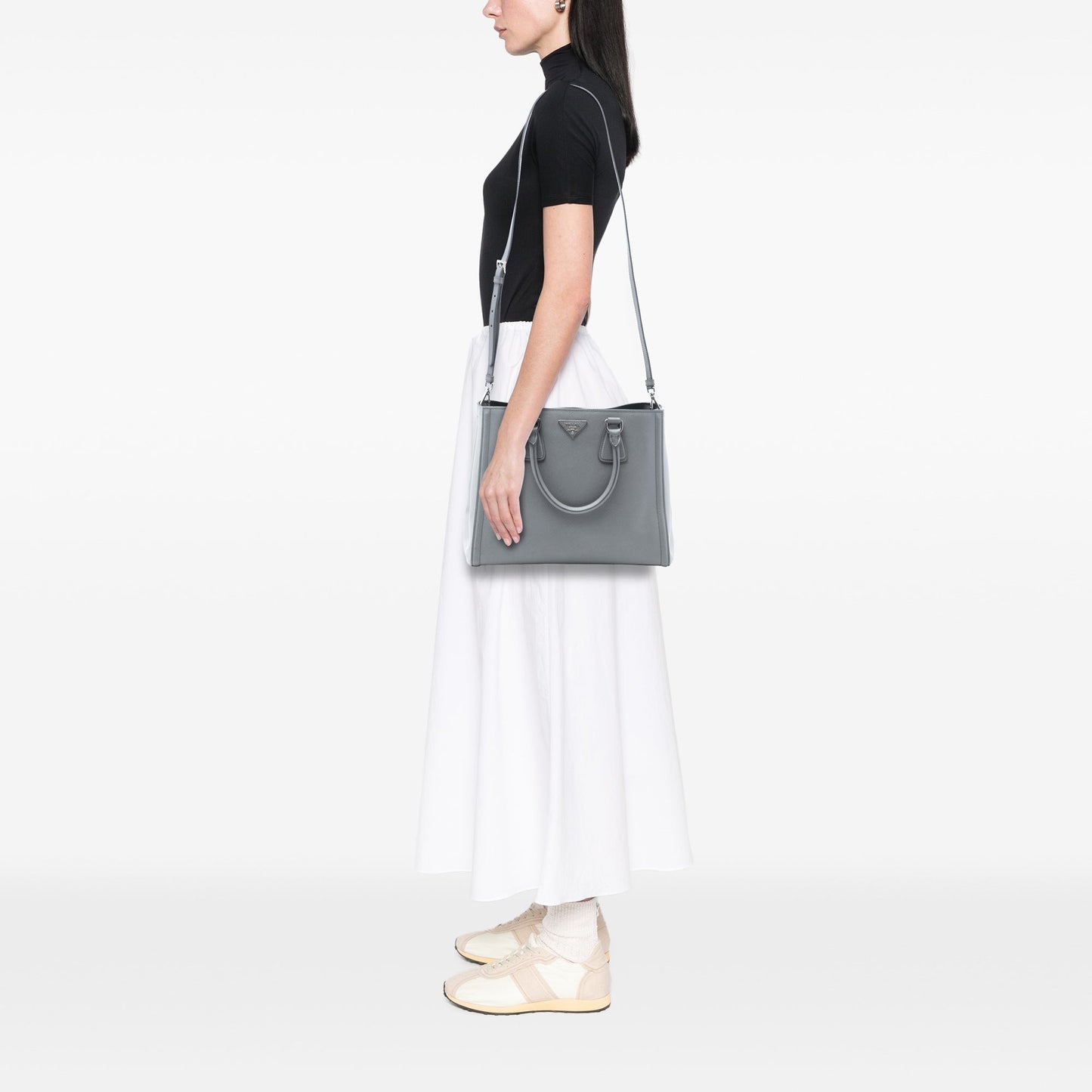 Prada Medium Bicolor Saffiano Lux Galleria Satchel