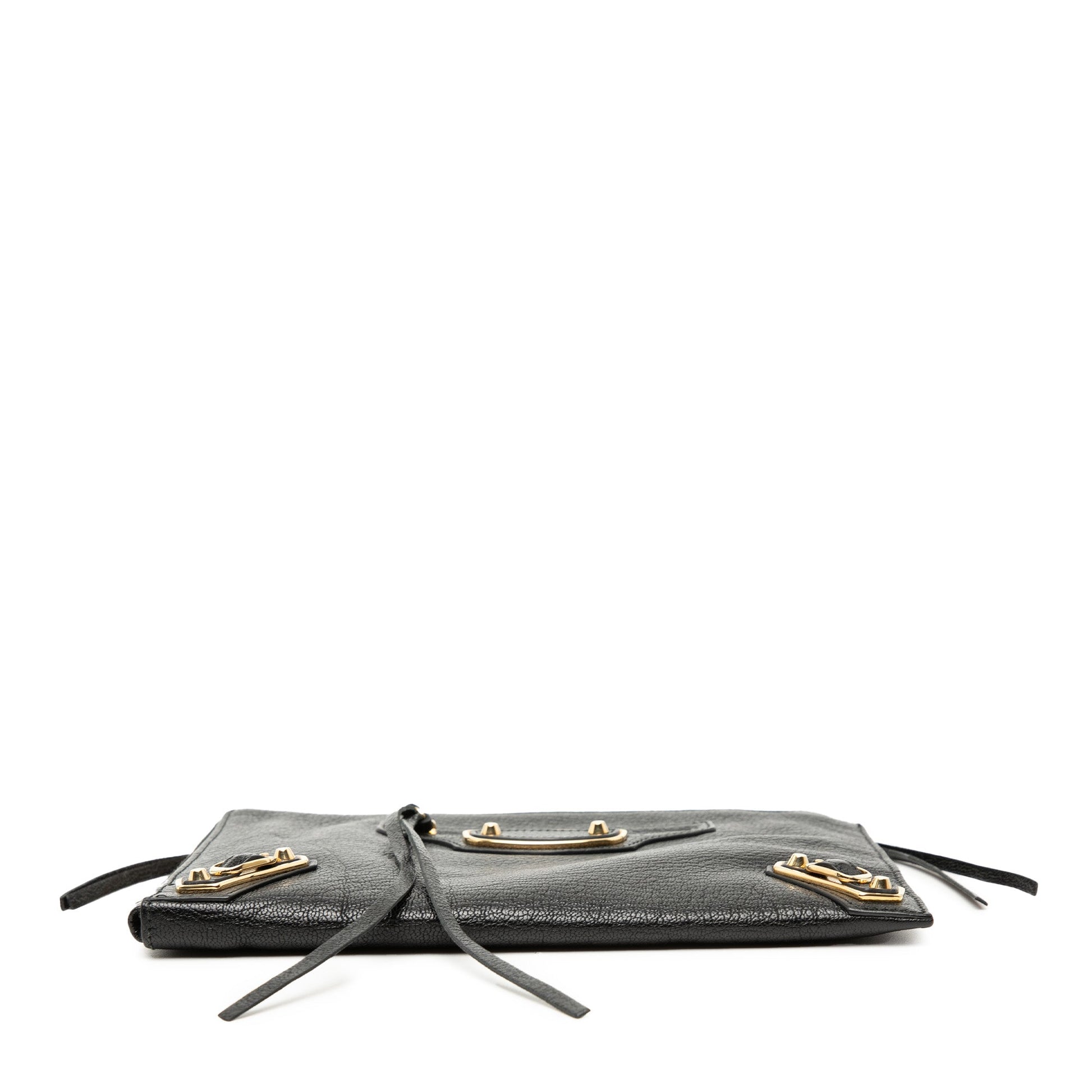 Lambskin Motocross Metallic Edge Flat Clutch