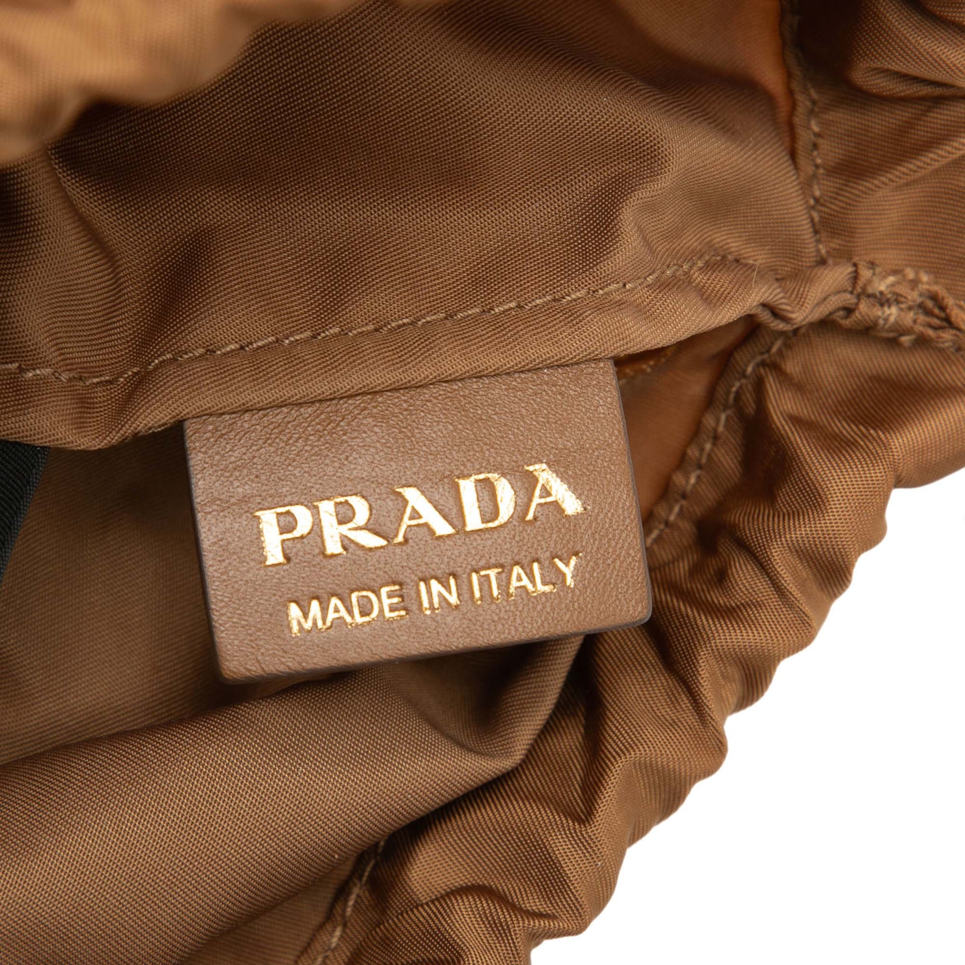 Prada Small Suede Macrame Noue Shoulder Bag