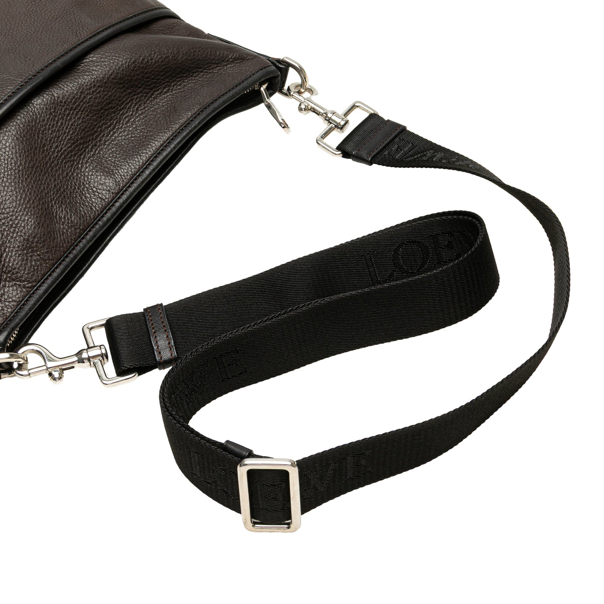 LOEWE Anagram Leather Messenger Bag