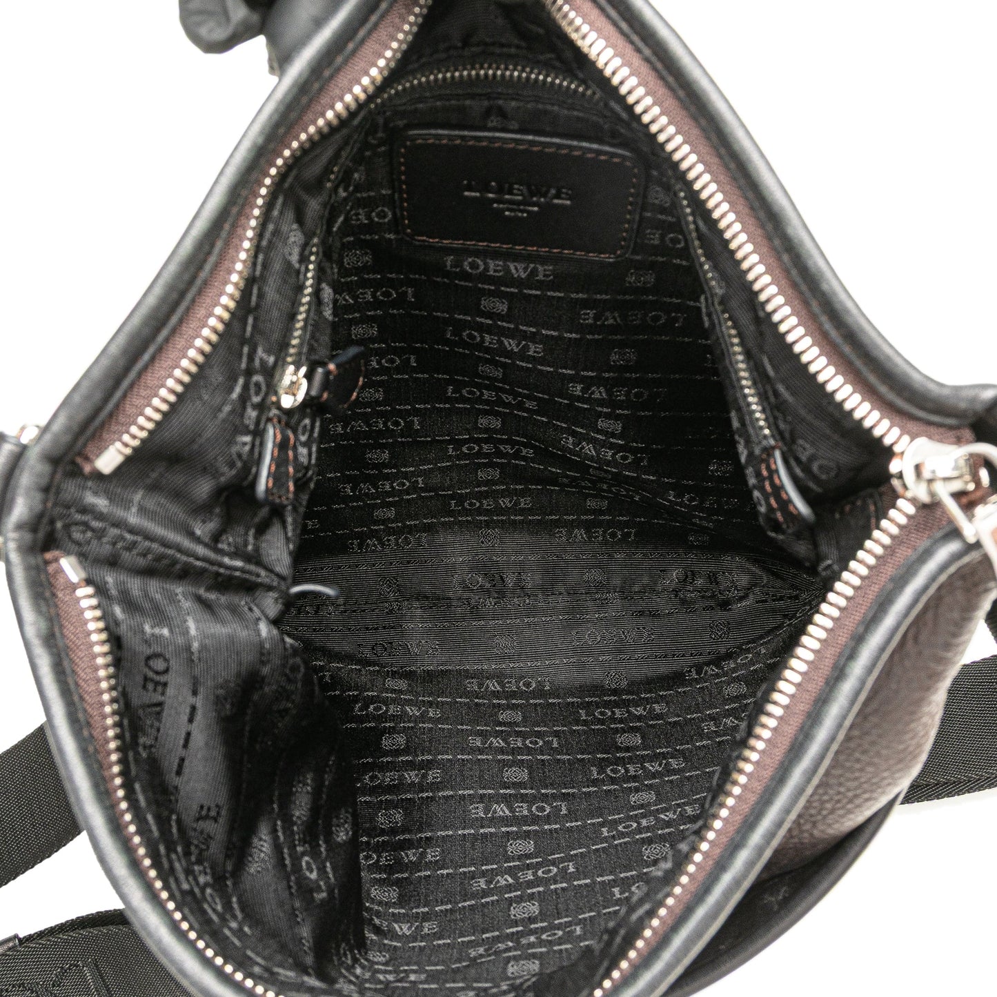 LOEWE Anagram Leather Messenger Bag