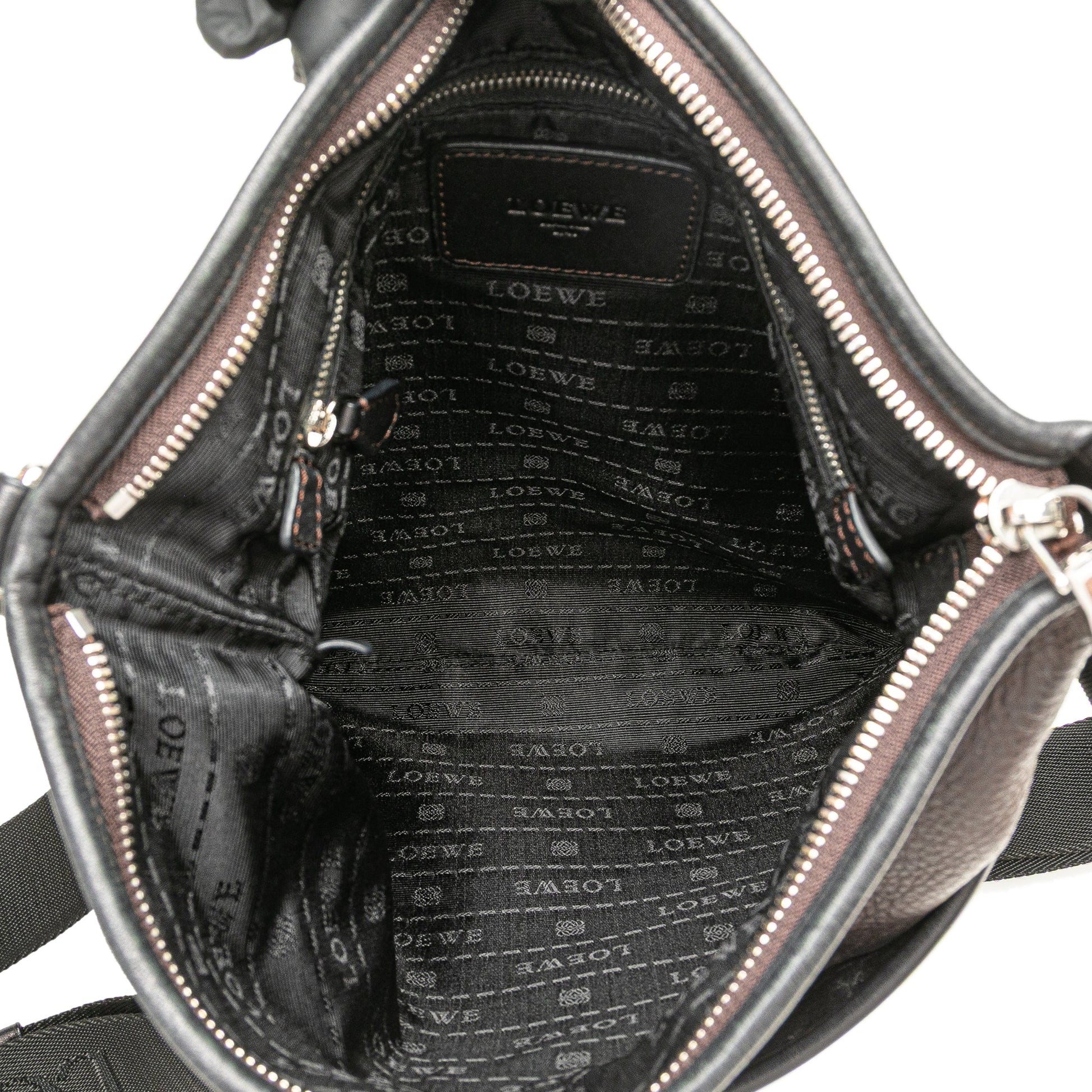 LOEWE Anagram Leather Messenger Bag