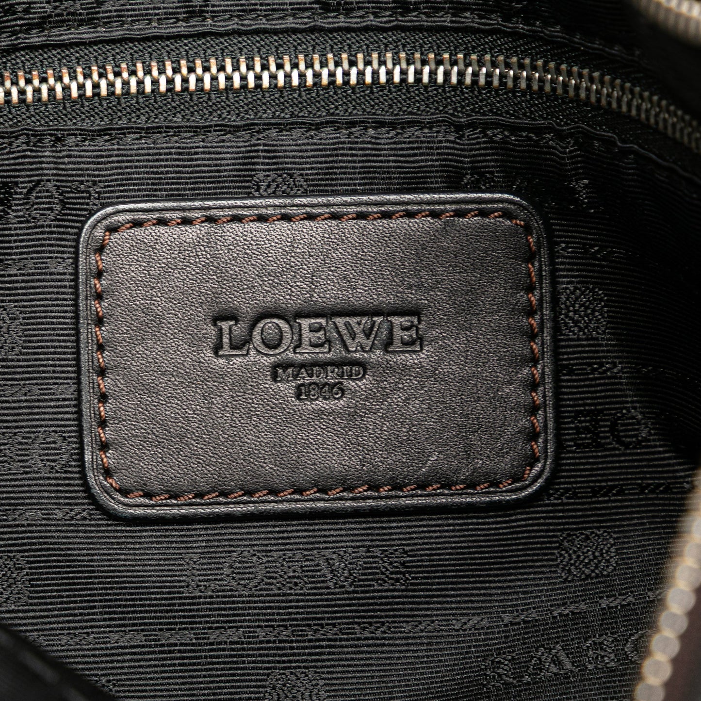 LOEWE Anagram Leather Messenger Bag