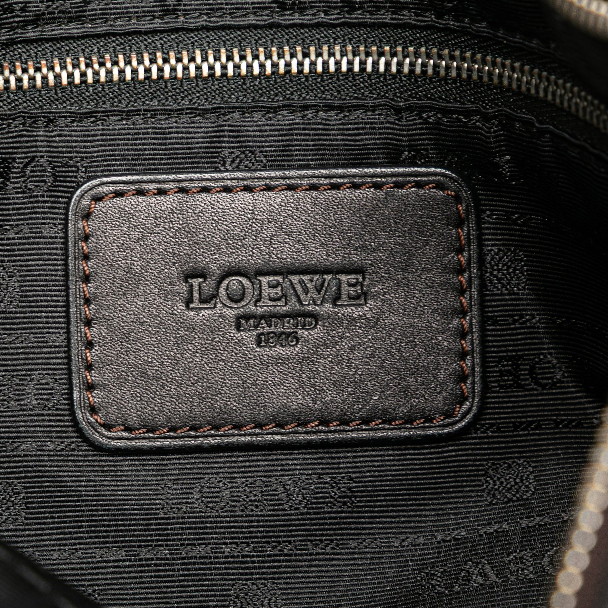 LOEWE Anagram Leather Messenger Bag