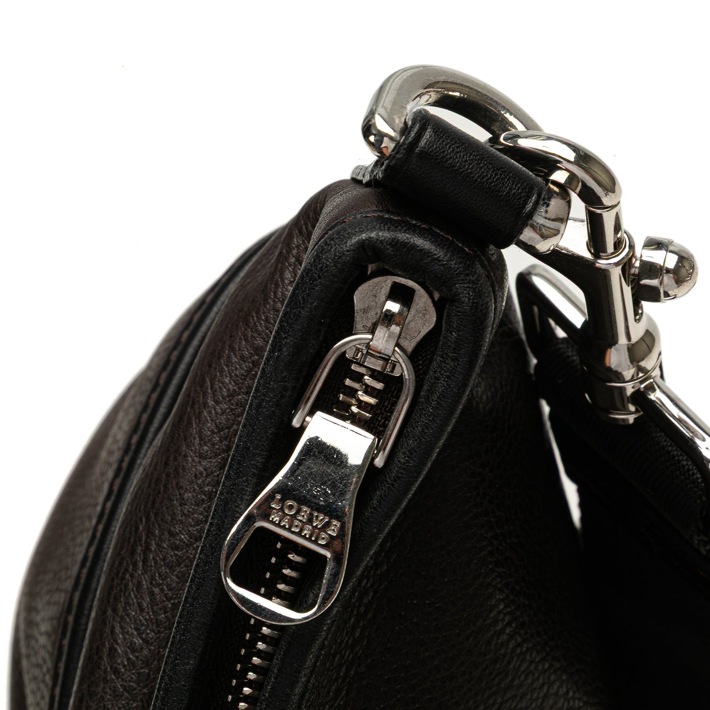 LOEWE Anagram Leather Messenger Bag