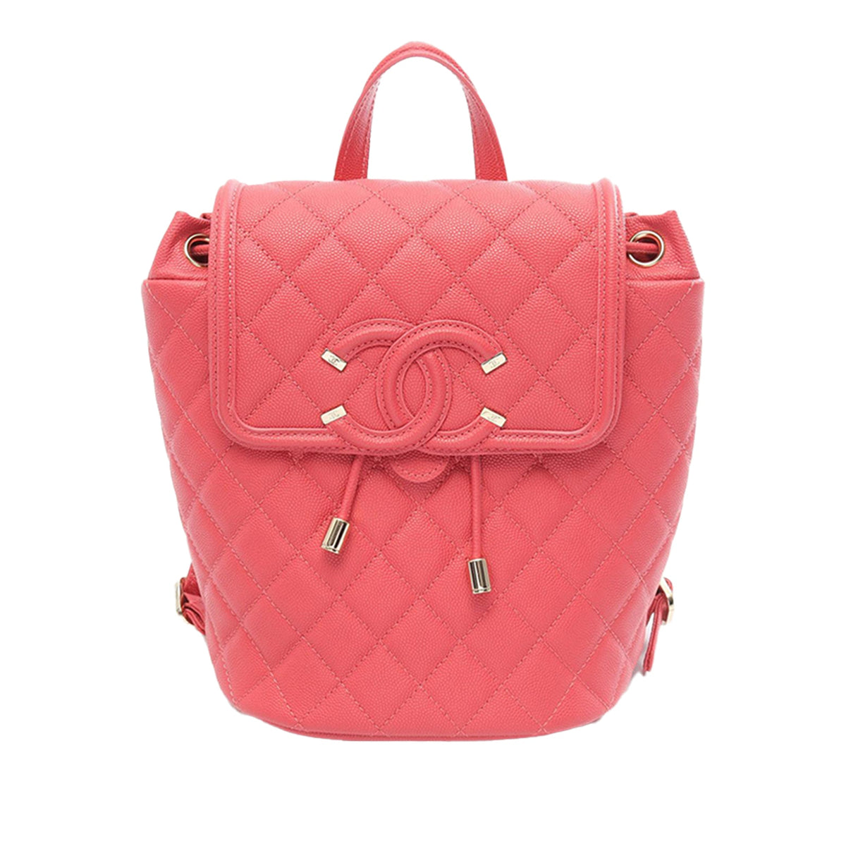 Chanel Quilted Caviar CC Filigree Backpack