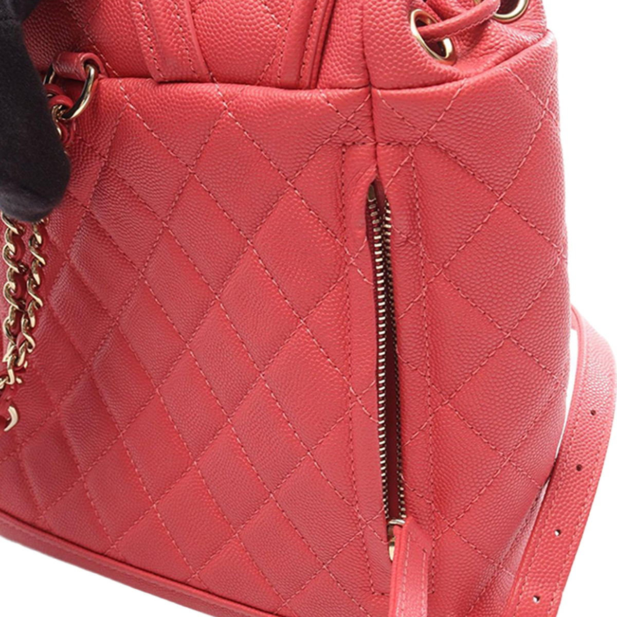 Chanel Quilted Caviar CC Filigree Backpack