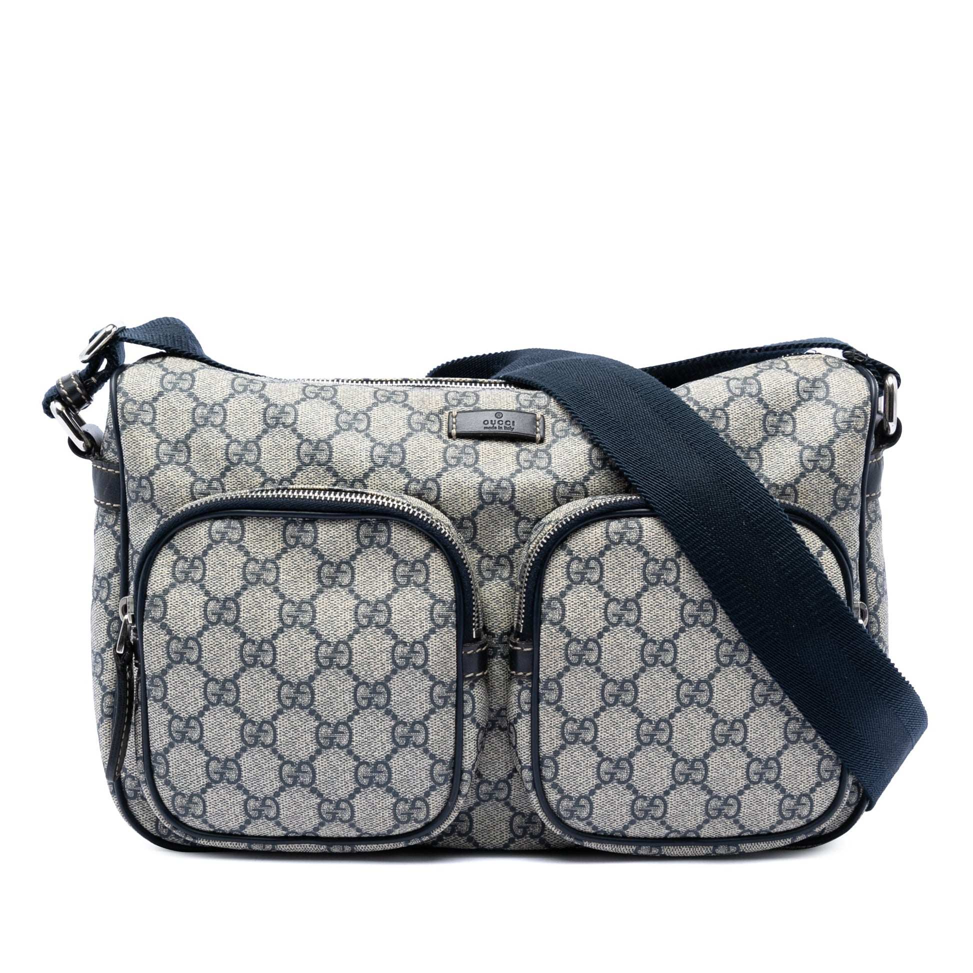GG Supreme Double Pocket Crossbody