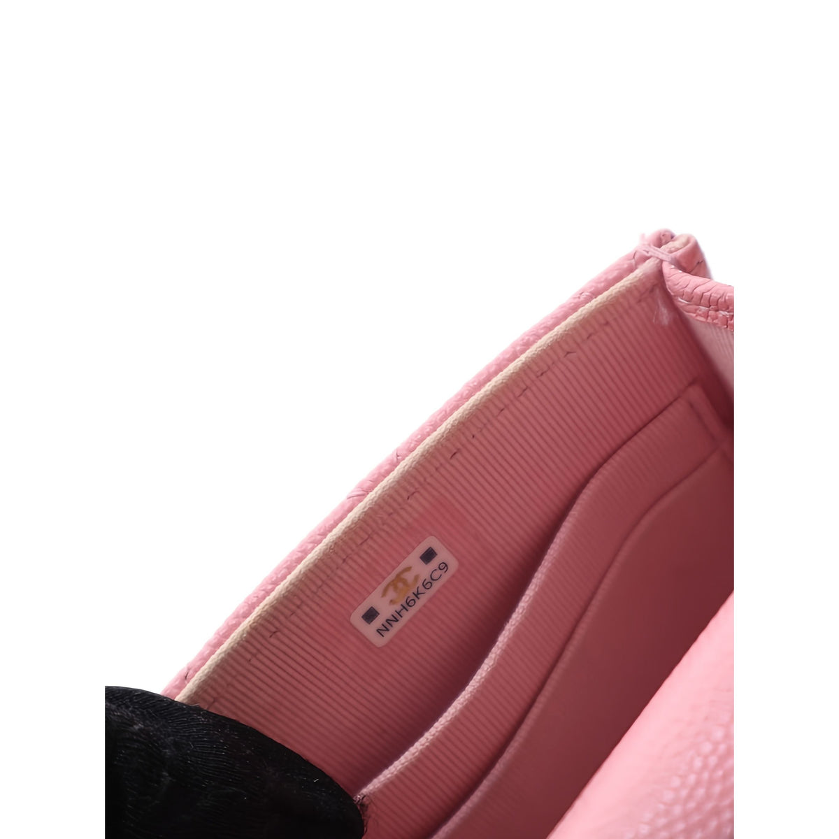 Chanel Mini CC Quilted Caviar Top Handle Clutch with Chain — Pink