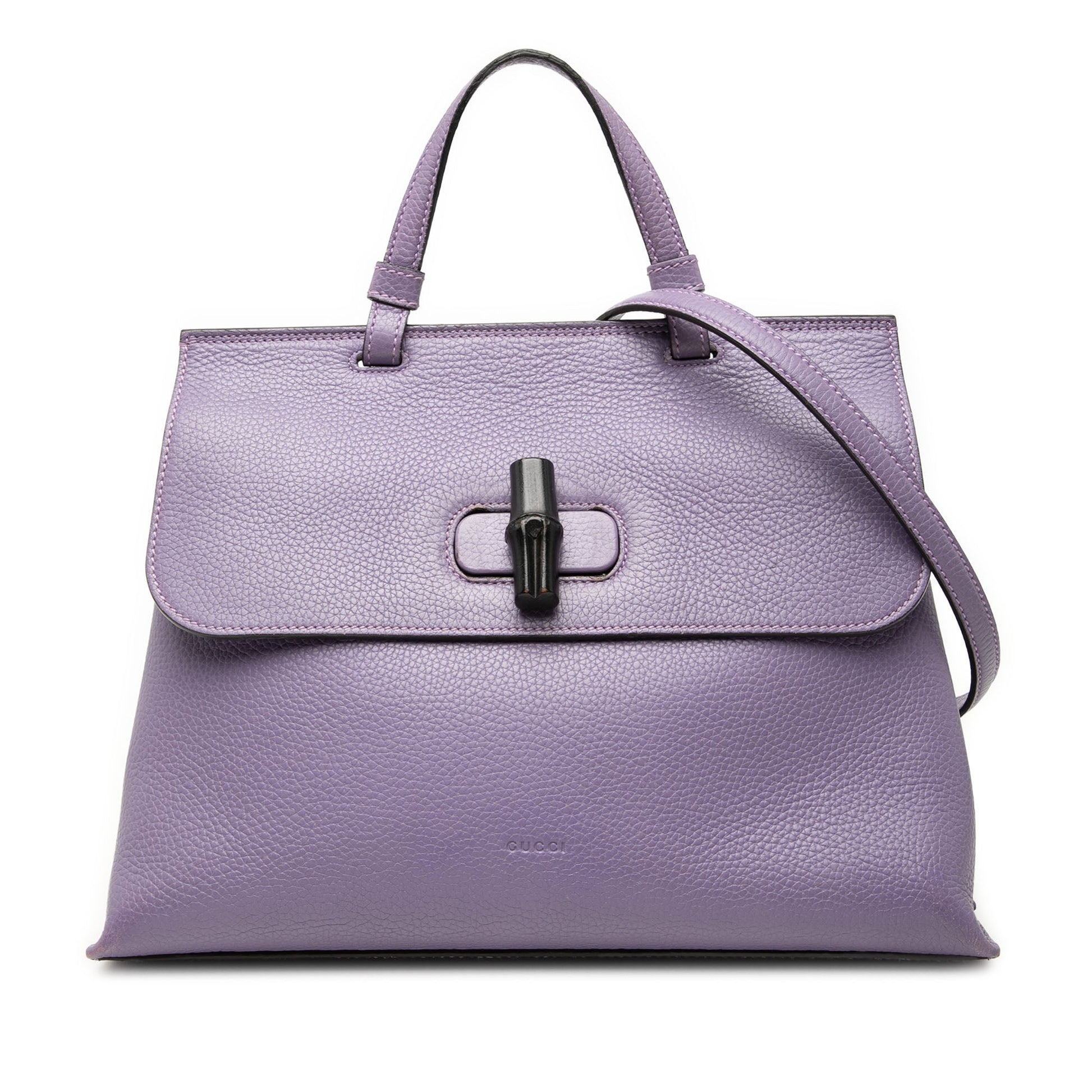 Gucci Medium Calfskin Bamboo Daily Satchel