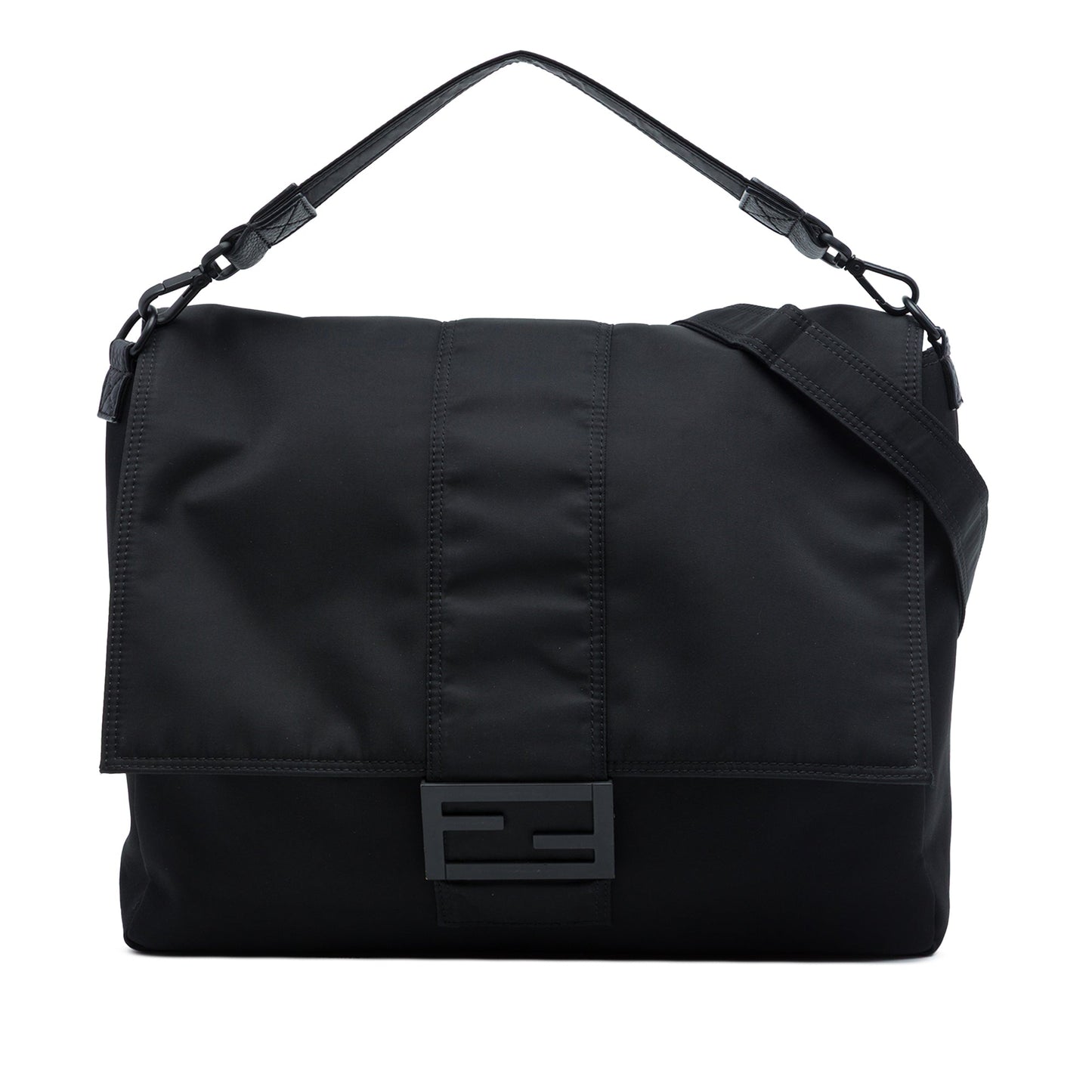 Fendi Nylon Baguette Messenger Bag