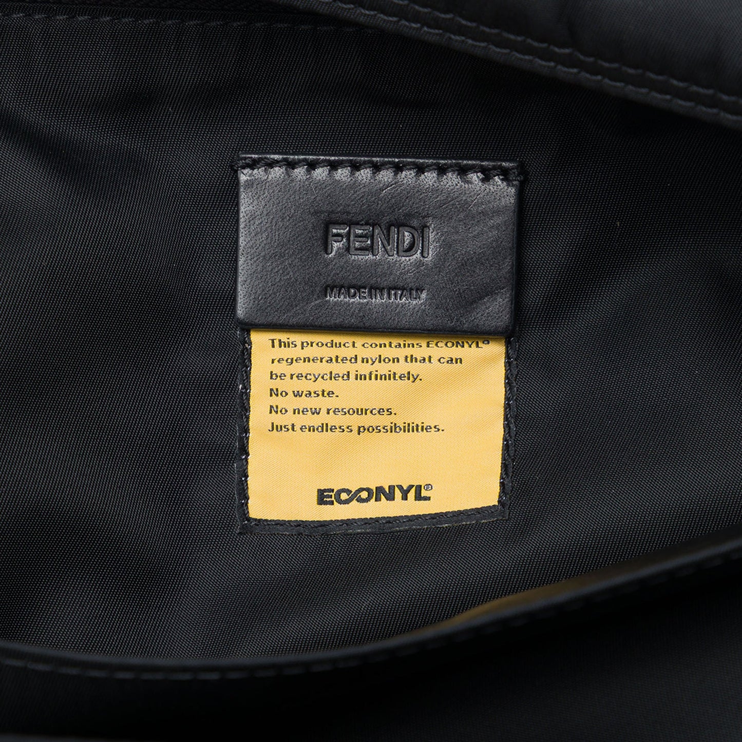 Fendi Nylon Baguette Messenger Bag