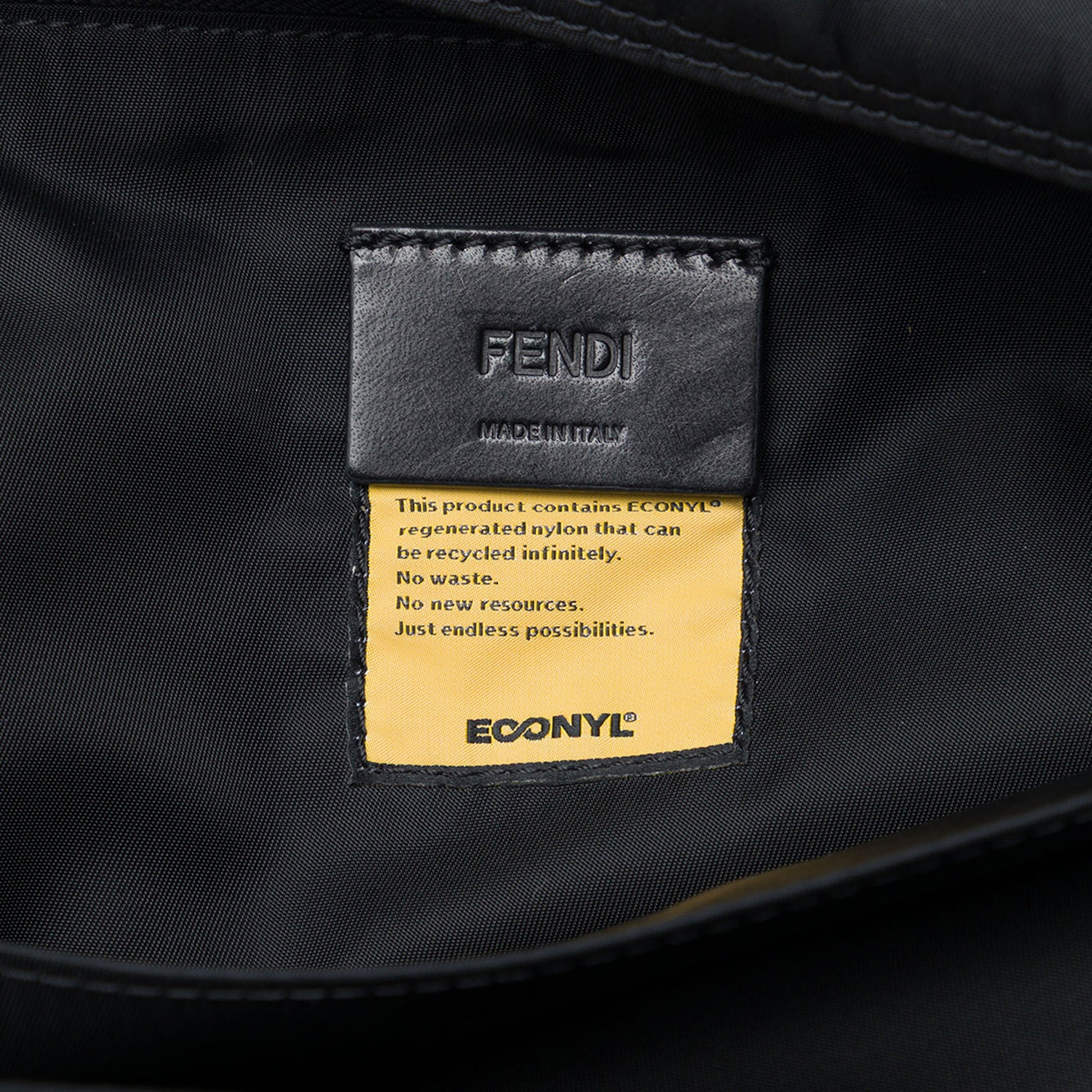 Fendi Nylon Baguette Messenger Bag