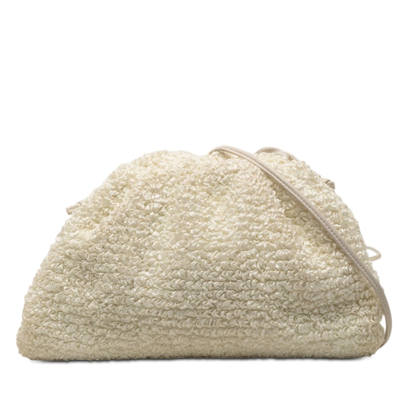Bottega Veneta Boucle Raffia The Mini Pouch Crossbody