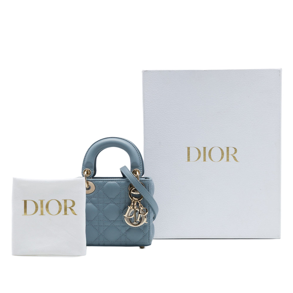 Dior Micro Lambskin Cannage Lady Dior
