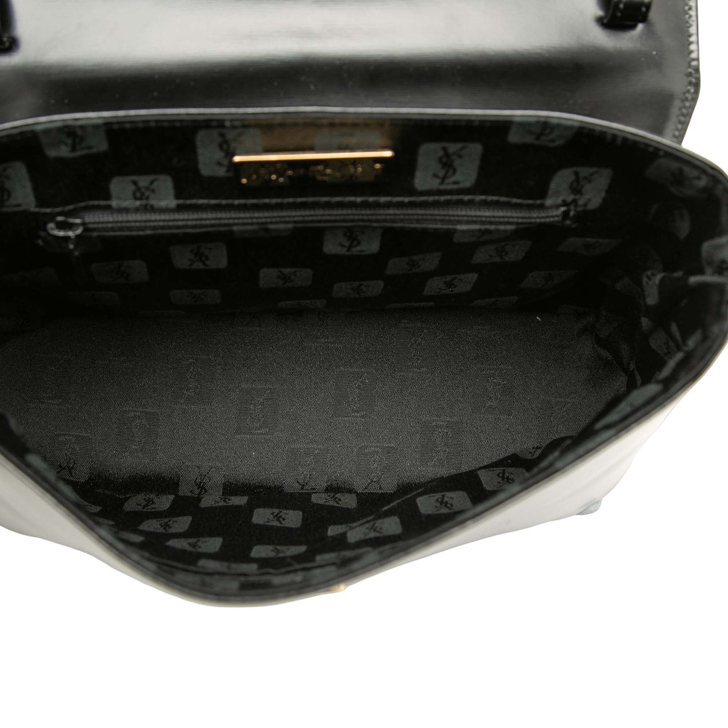 Saint Laurent Leather Logo Charm Top Handle Bag