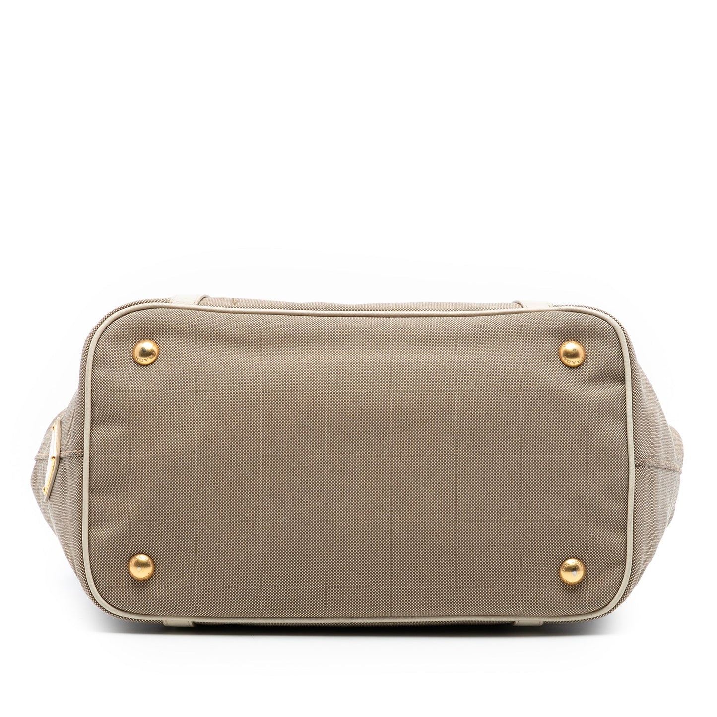 Prada Canvas Canapa Logo Bow Satchel