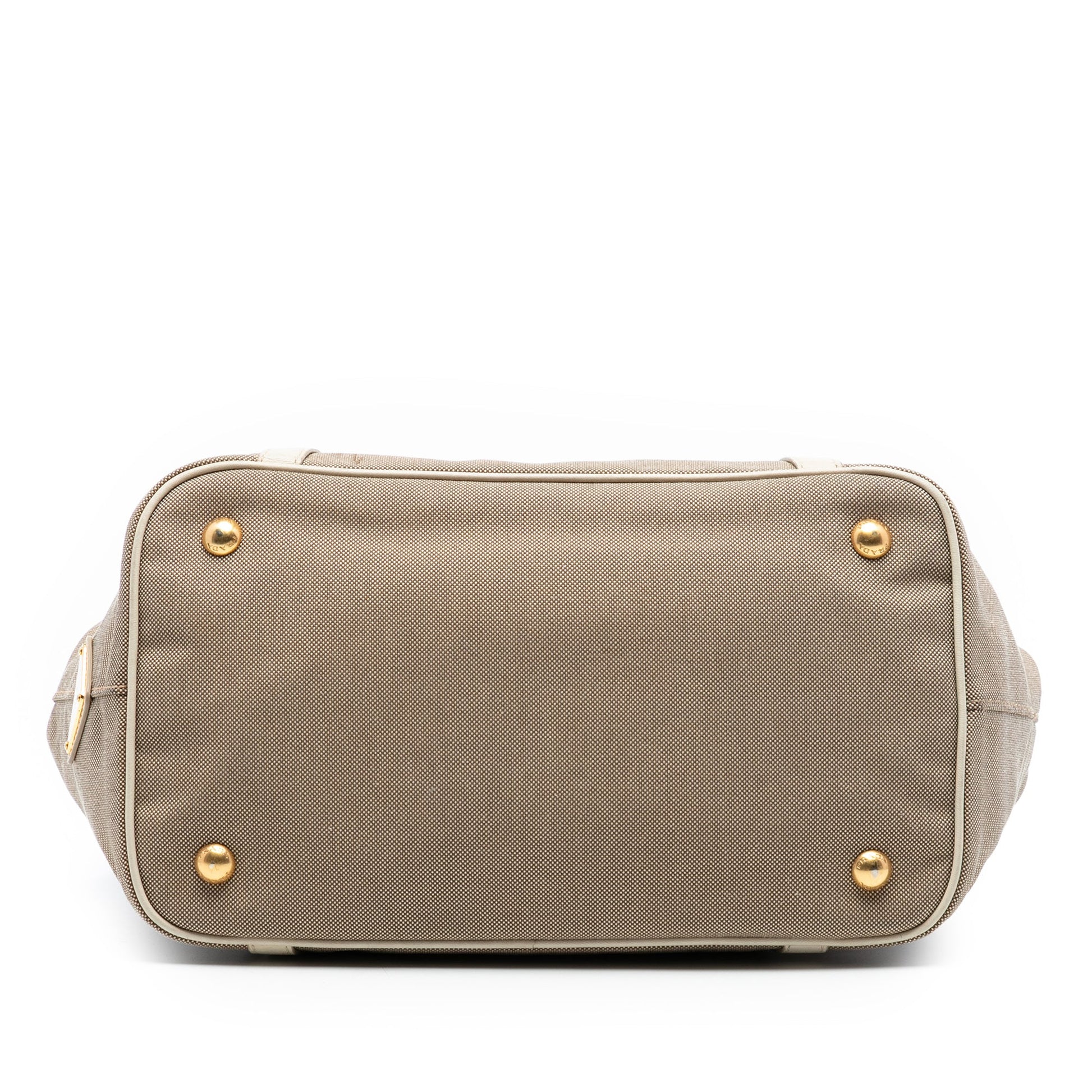 Prada Canvas Canapa Logo Bow Satchel