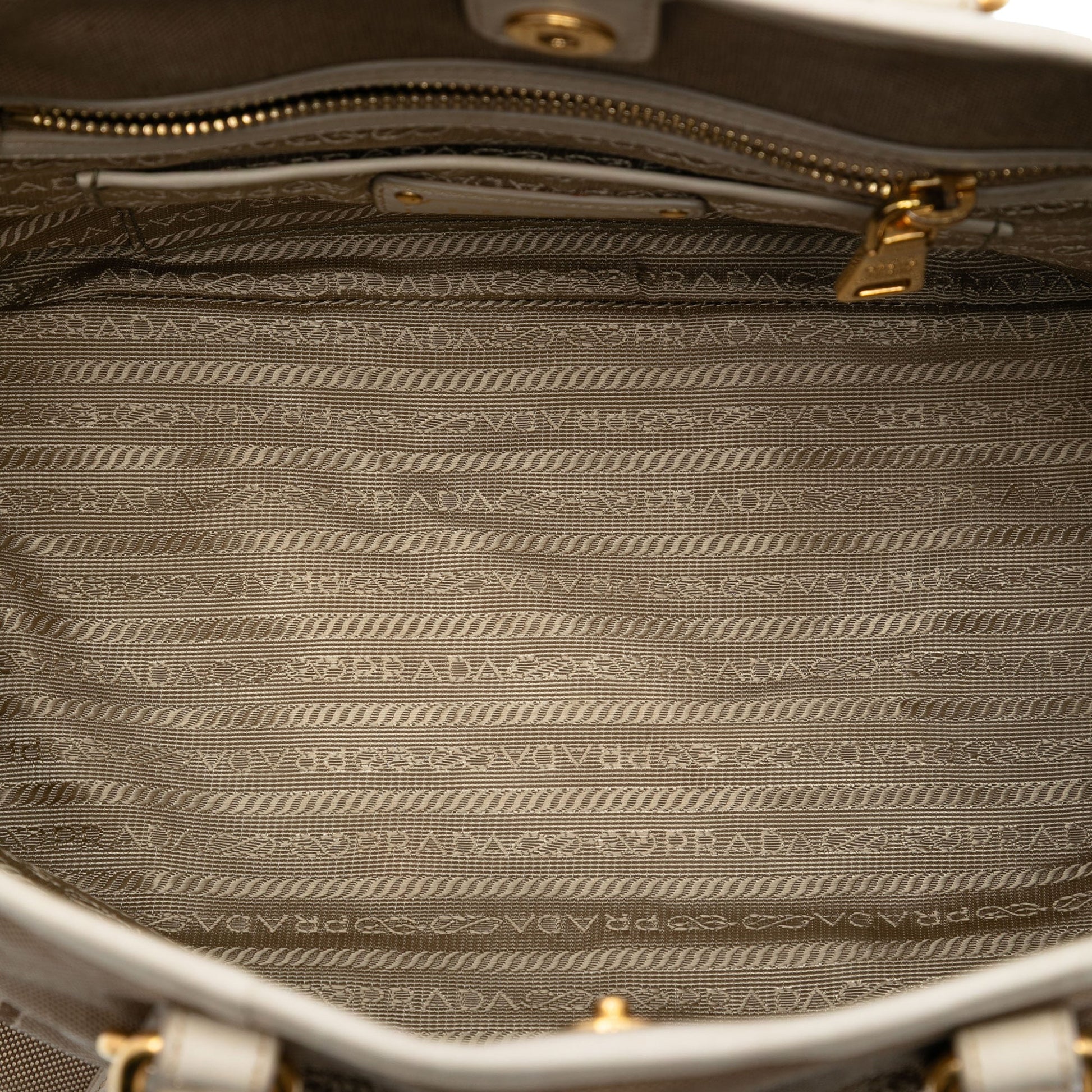 Prada Canvas Canapa Logo Bow Satchel