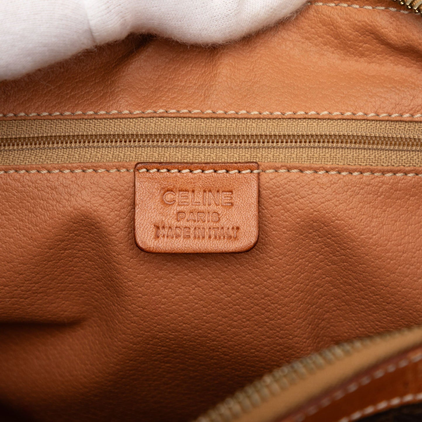 Celine Macadam Coated Canvas Handbag