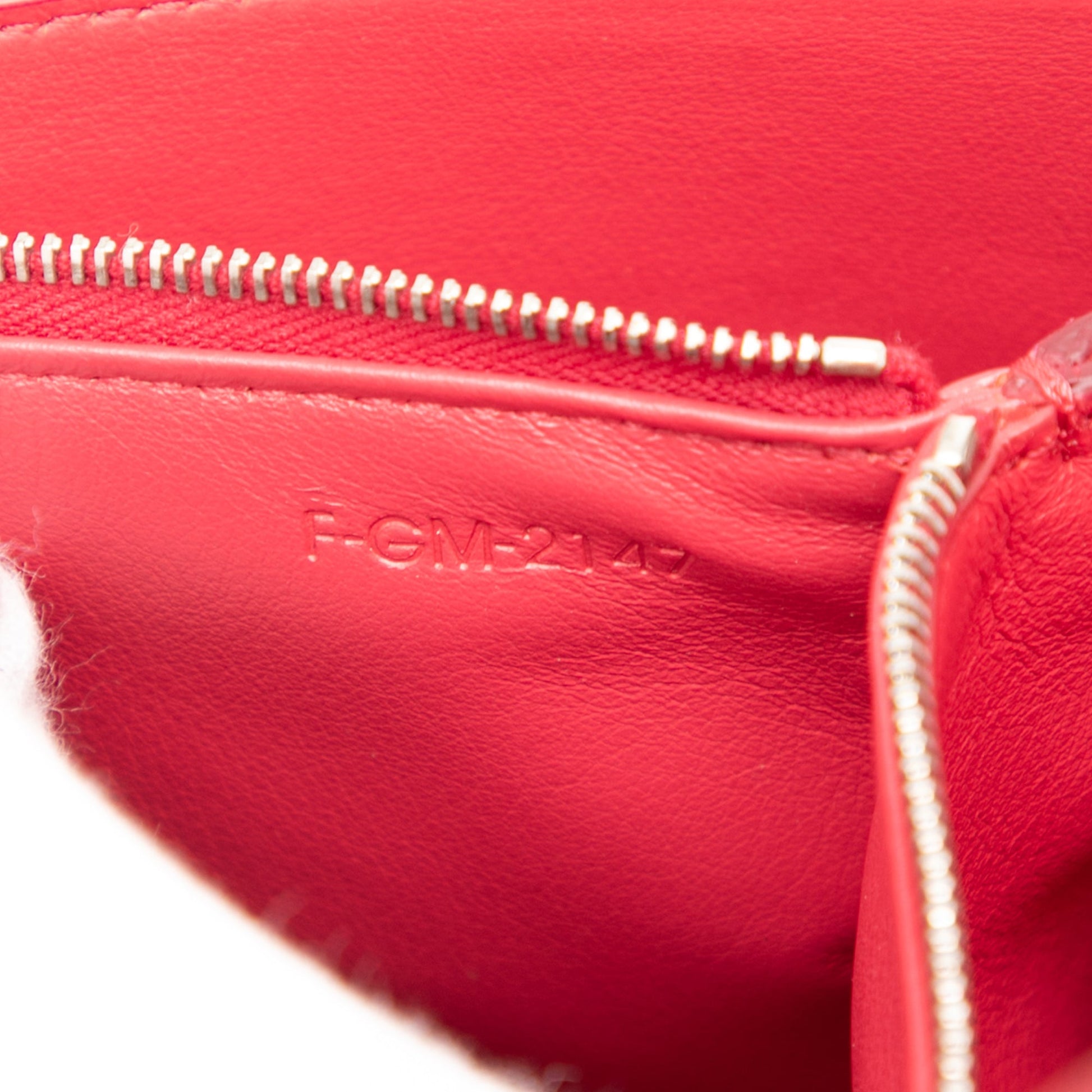 Celine Leather Folded Clutch On Strap