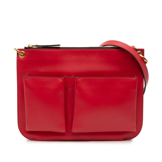 Marni Leather Pocket Crossbody