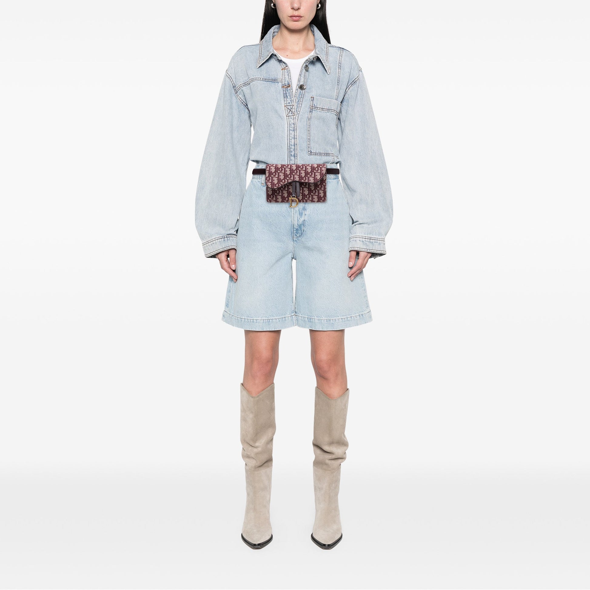 Dior Oblique Canvas Saddle Belt Bag
