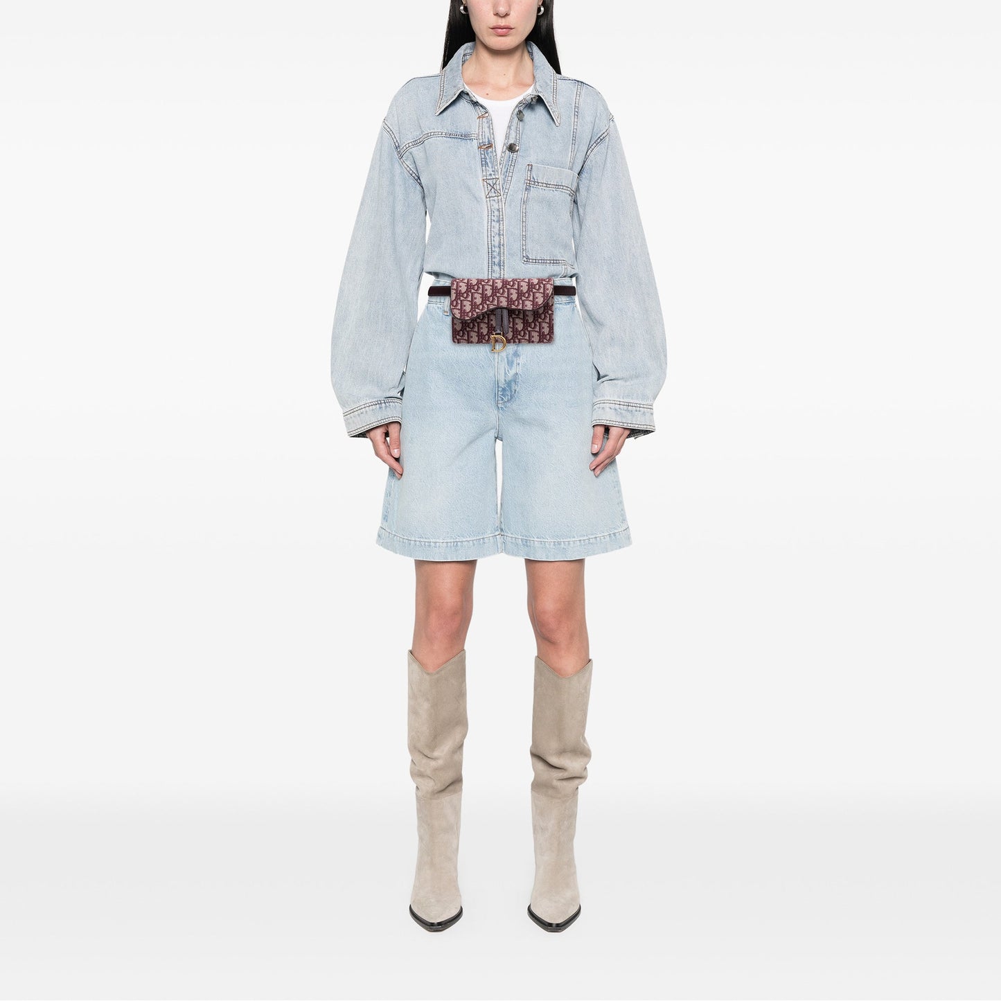 Dior Oblique Canvas Saddle Belt Bag