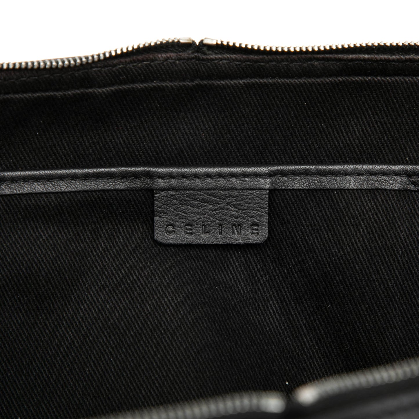 Celine Leather Trimmed Macadam Canvas Messenger Bag