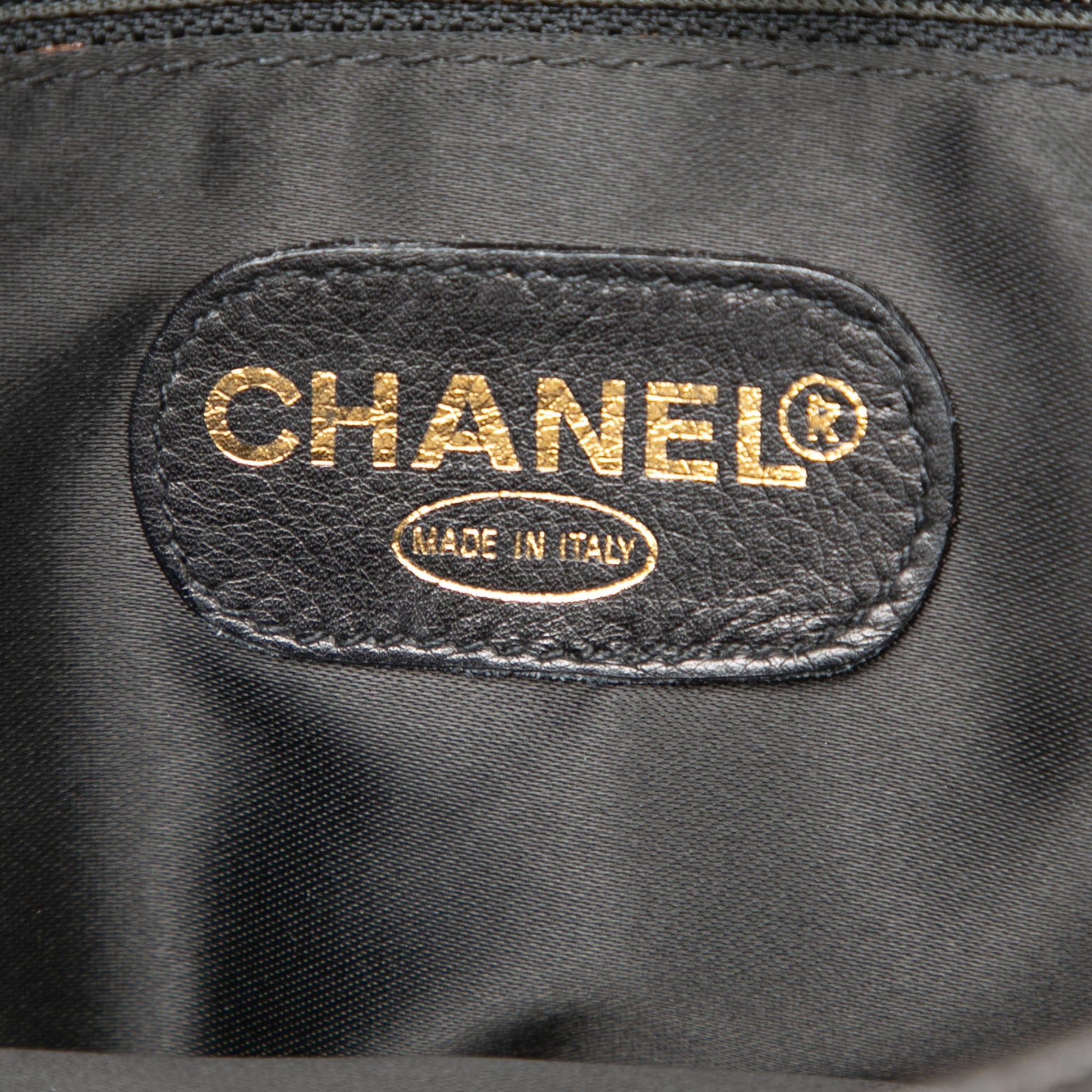 CC Quilted Lambskin Front Pocket Tote