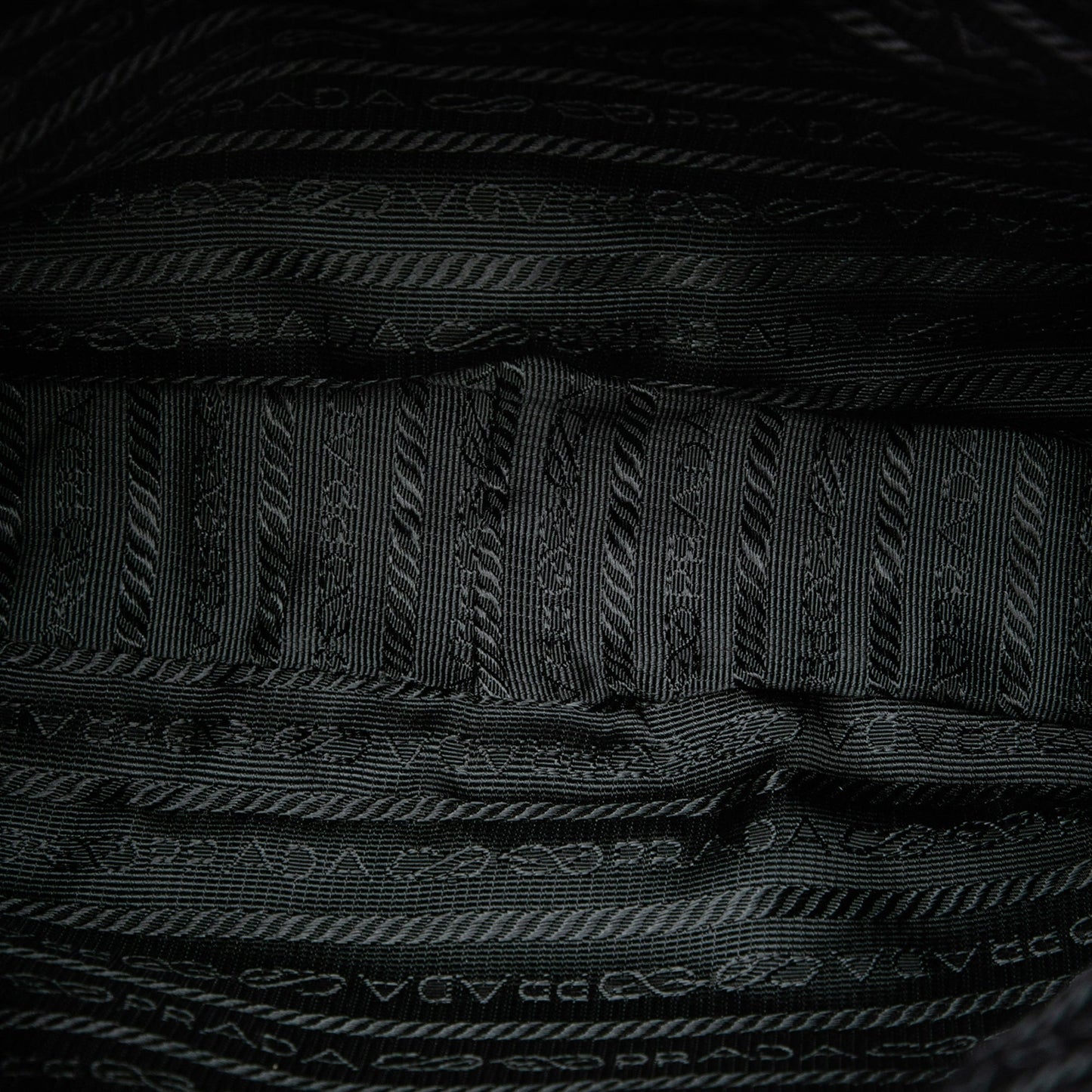 Prada Croc Embossed Leather Trimmed Tessuto Shoulder Bag
