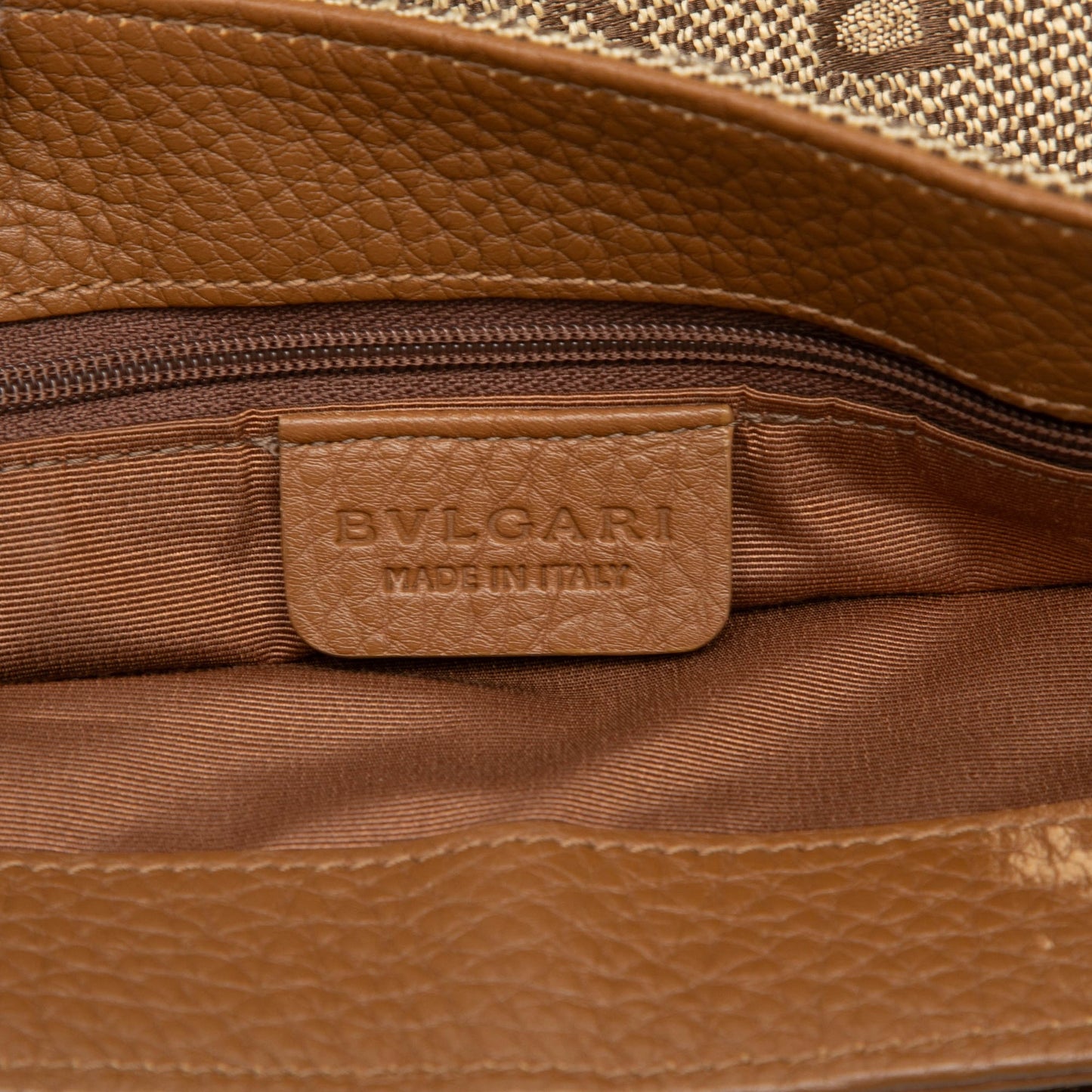 Bvlgari Logomania Canvas Satchel