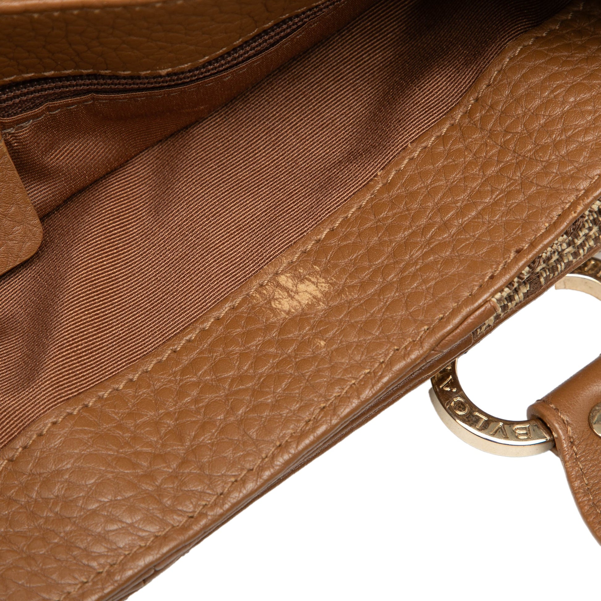 Bvlgari Logomania Canvas Satchel
