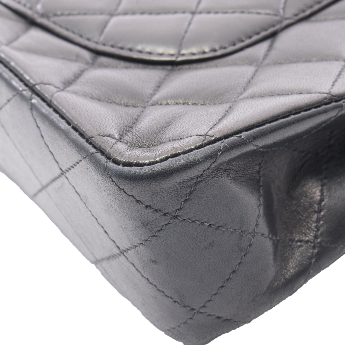 Chanel Medium Classic Lambskin Double Flap — Black