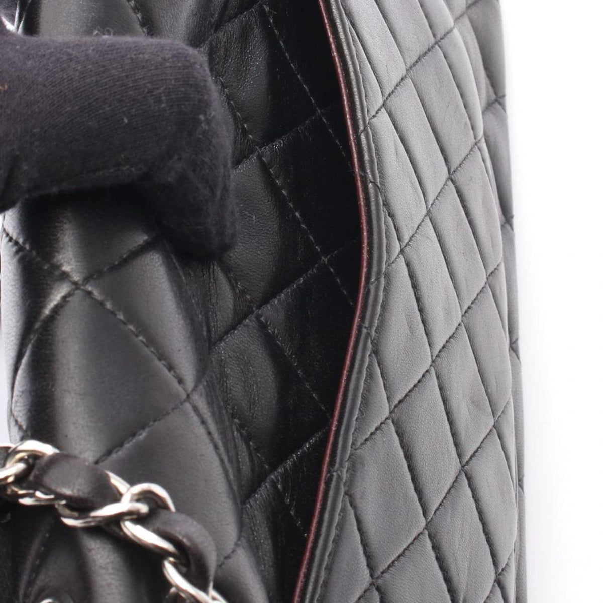 Chanel Medium Classic Lambskin Double Flap — Black