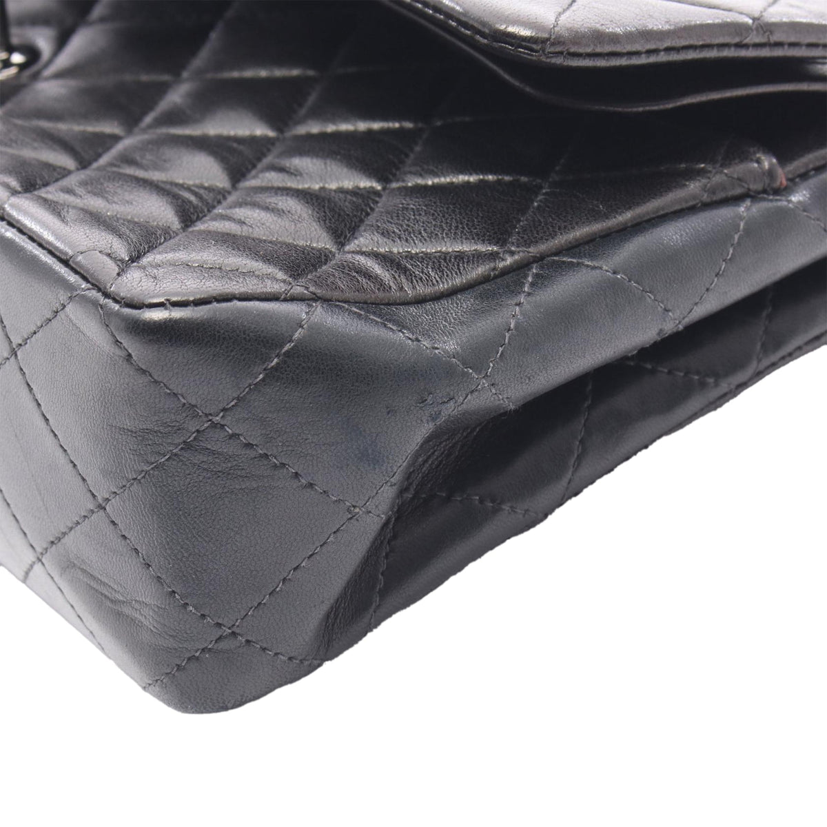 Chanel Medium Classic Lambskin Double Flap — Black
