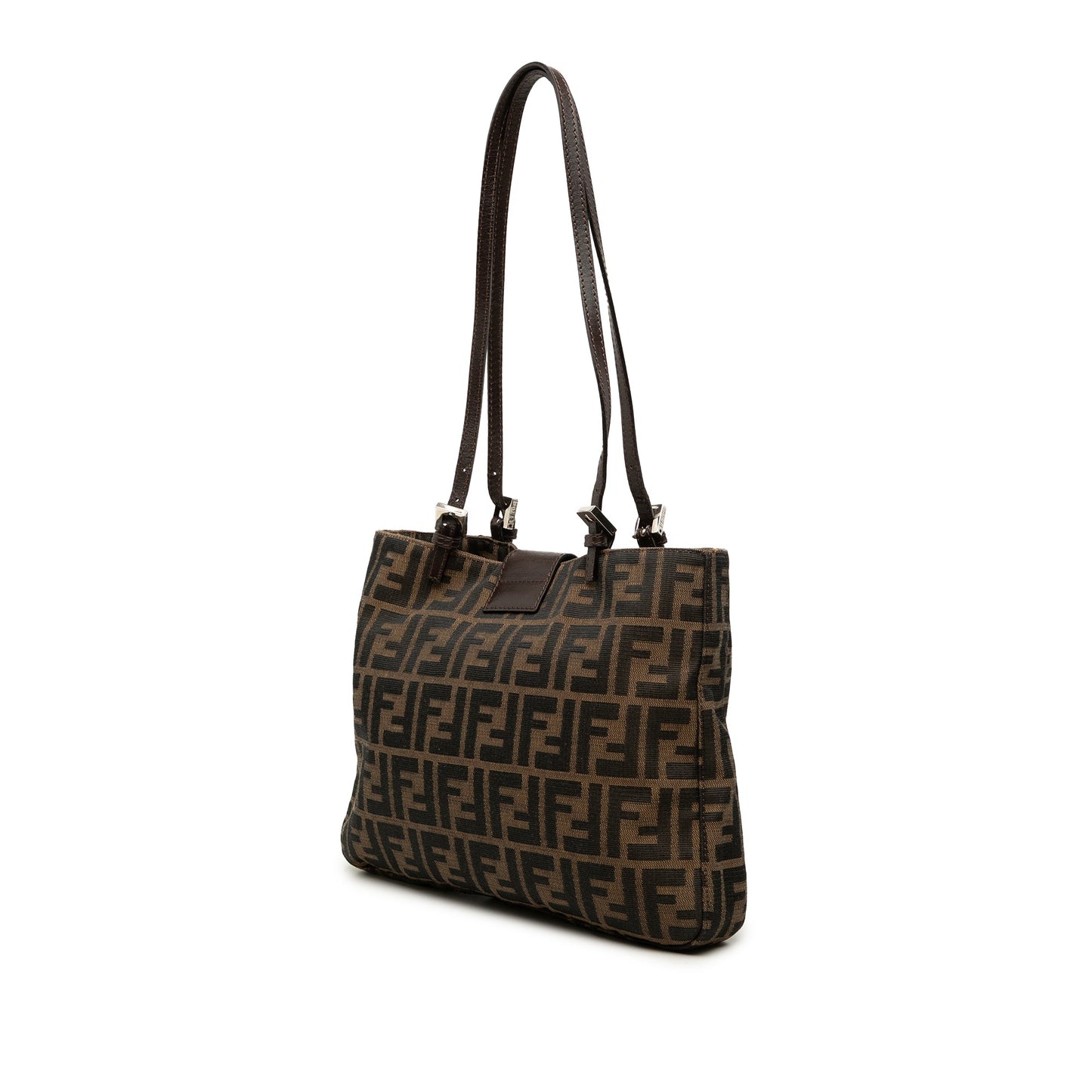 Fendi Zucca Canvas Shoulder Bag