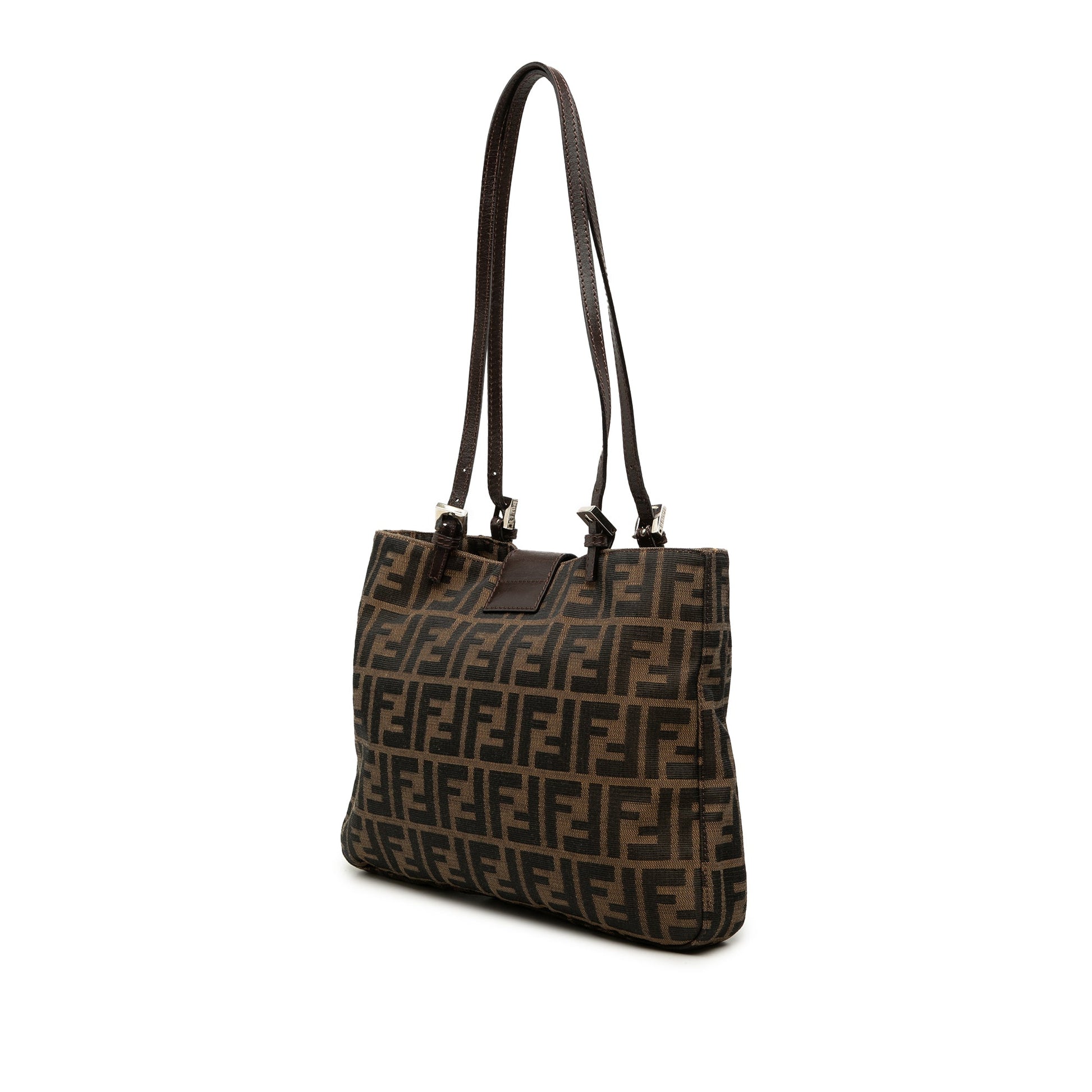 Fendi Zucca Canvas Shoulder Bag