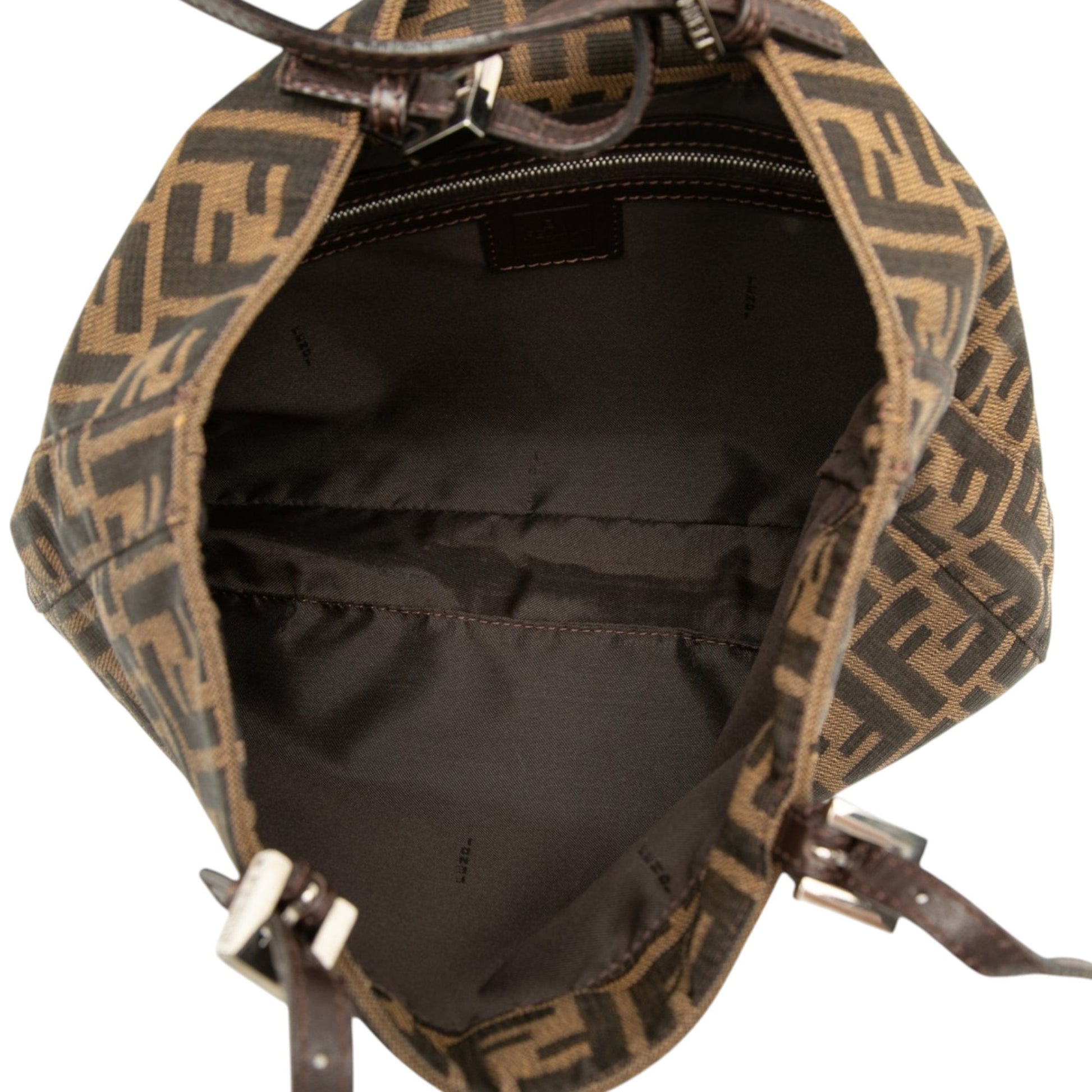 Fendi Zucca Canvas Shoulder Bag