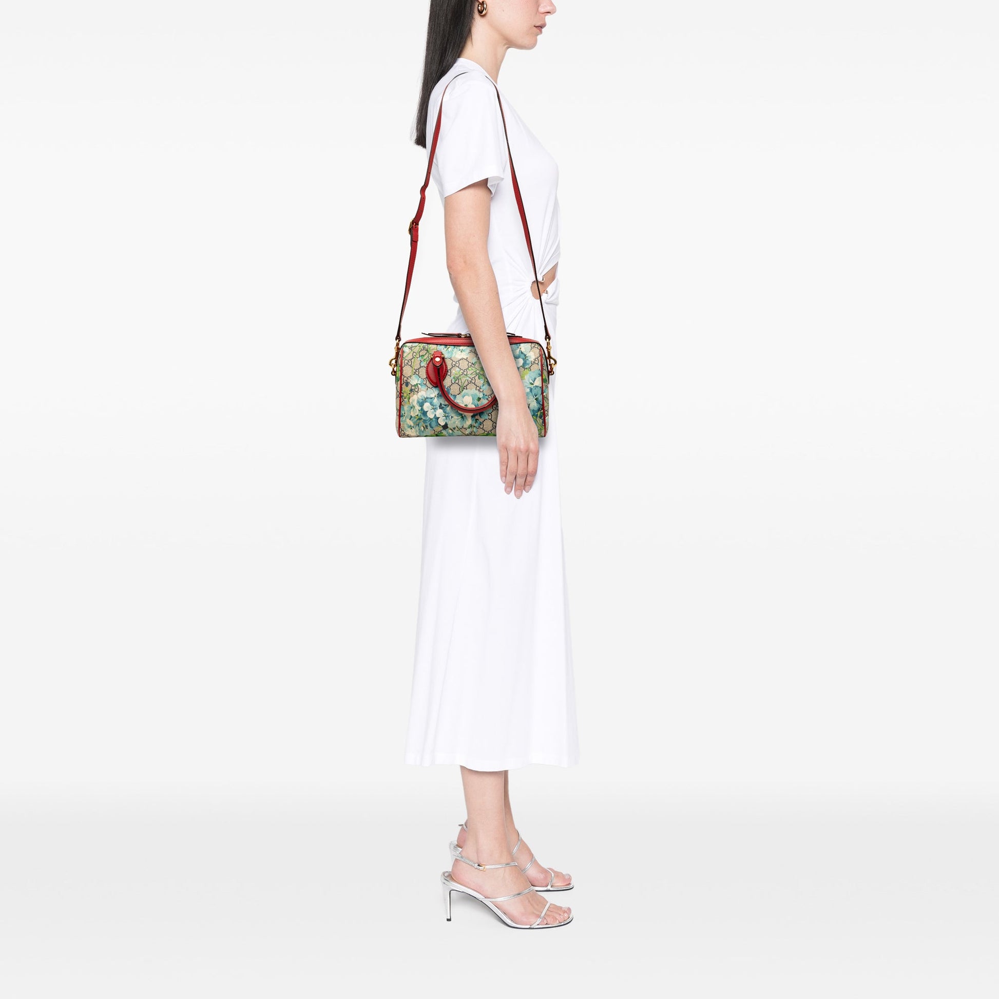 Gucci Small GG Supreme Blooms Satchel