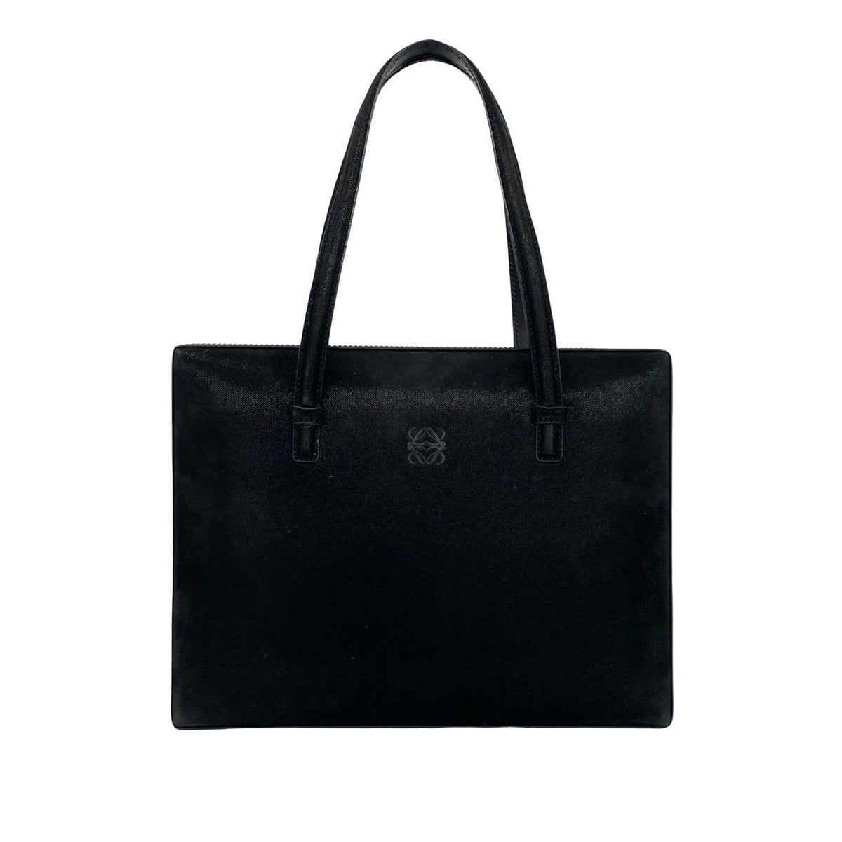 LOEWE Velvet Anagram Narciso Tote