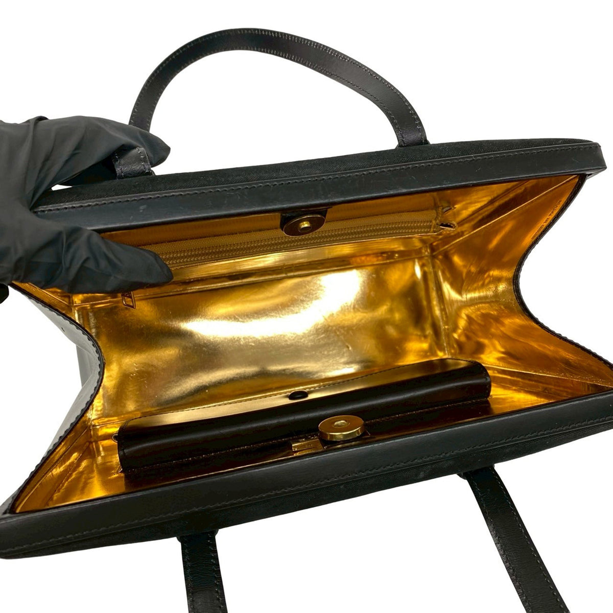 LOEWE Velvet Anagram Narciso Tote