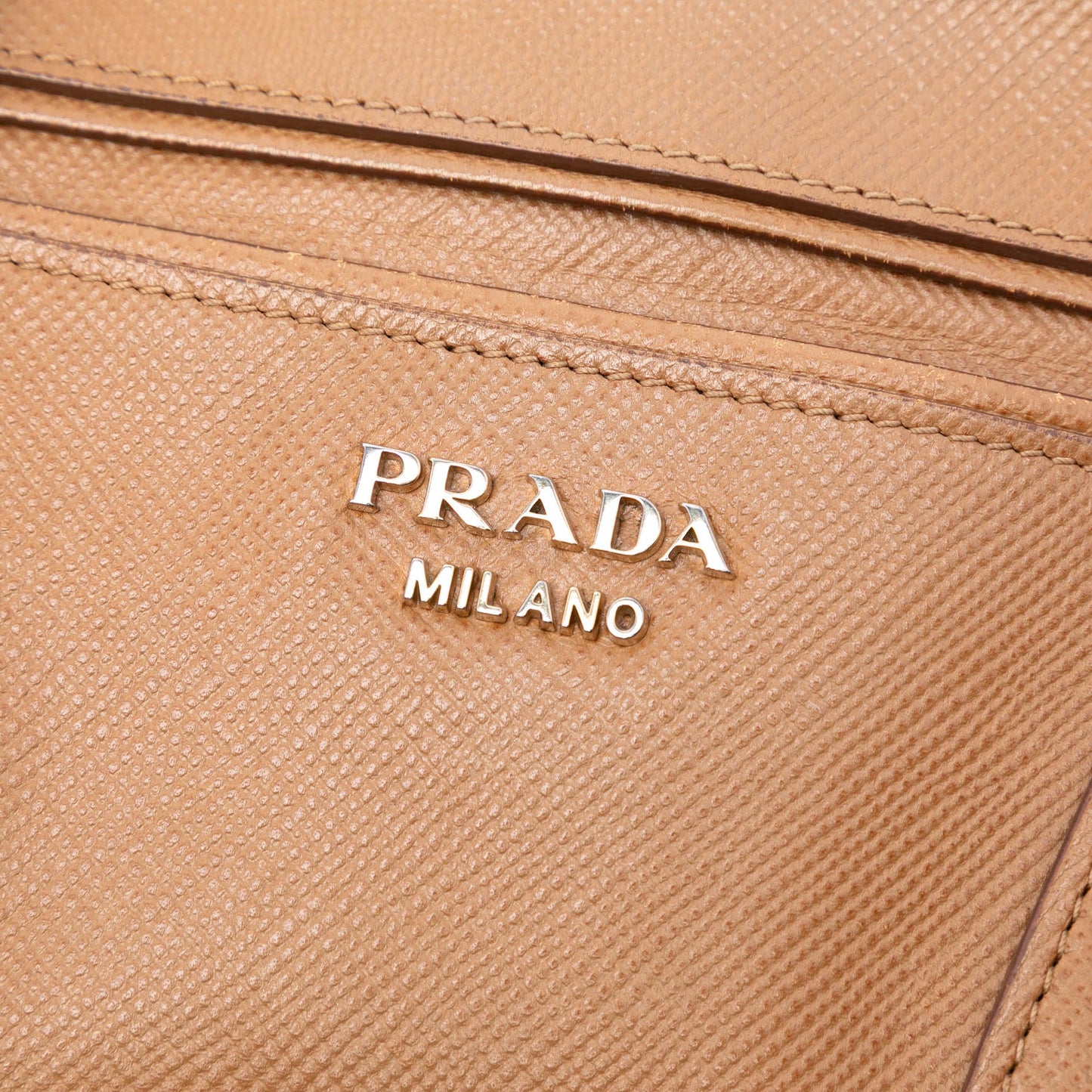 Prada Large Saffiano Cuir Double Zip Top Handle Bag