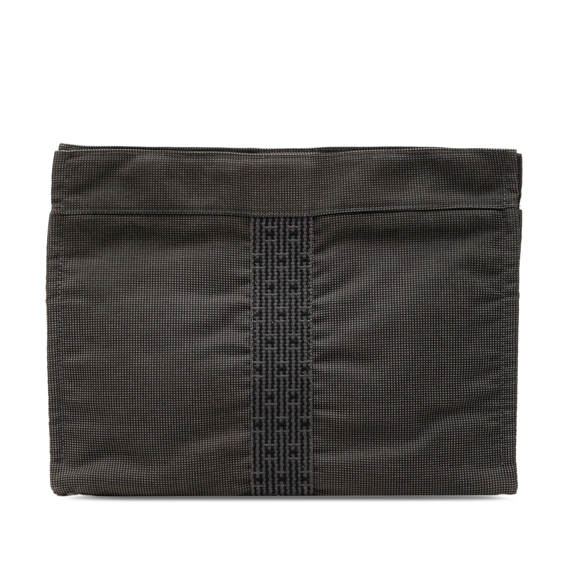 Hermès Canvas Herline Clutch