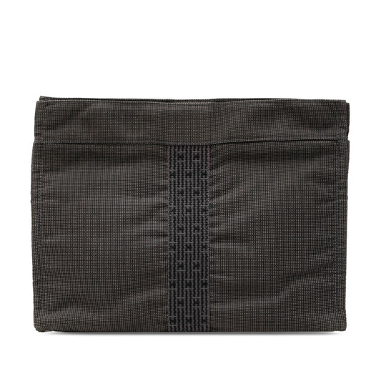 Hermès Canvas Herline Clutch