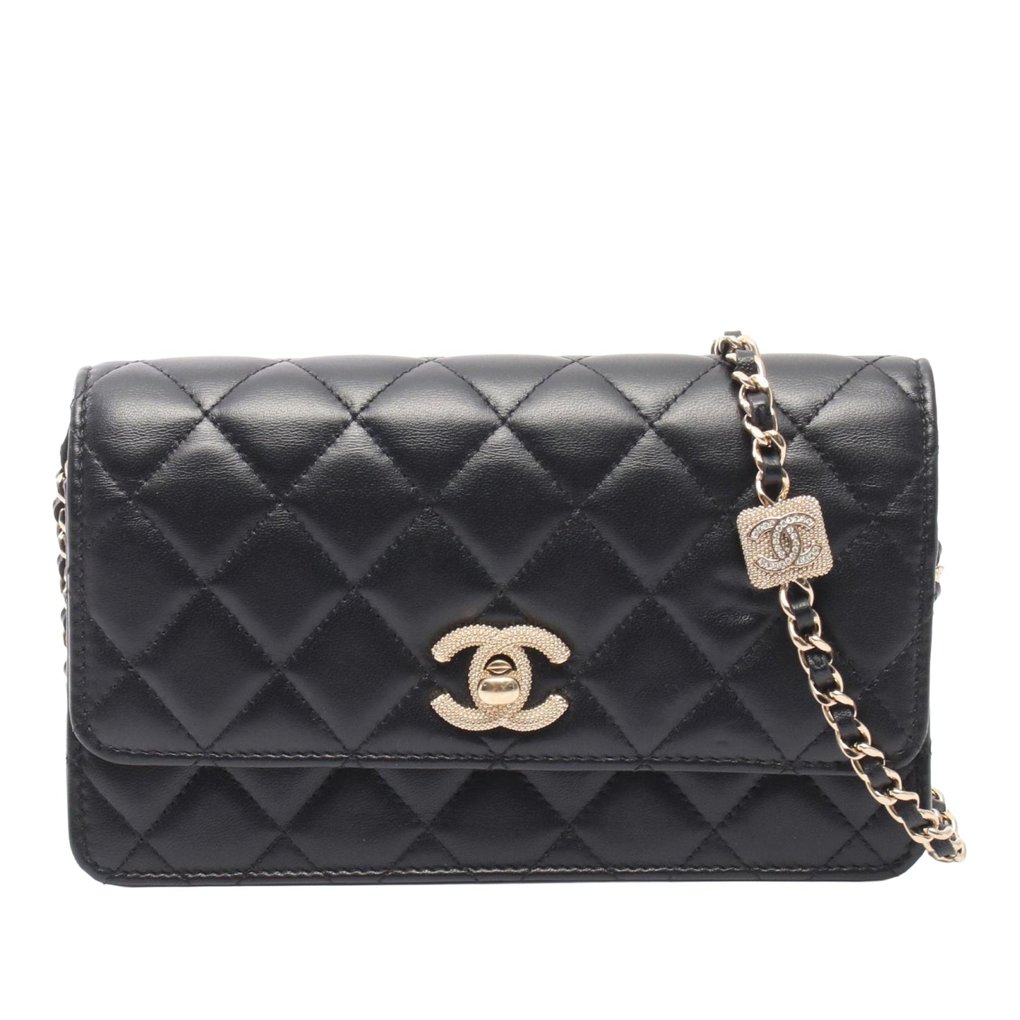 Chanel CC Quilted Lambskin Wallet on Chain