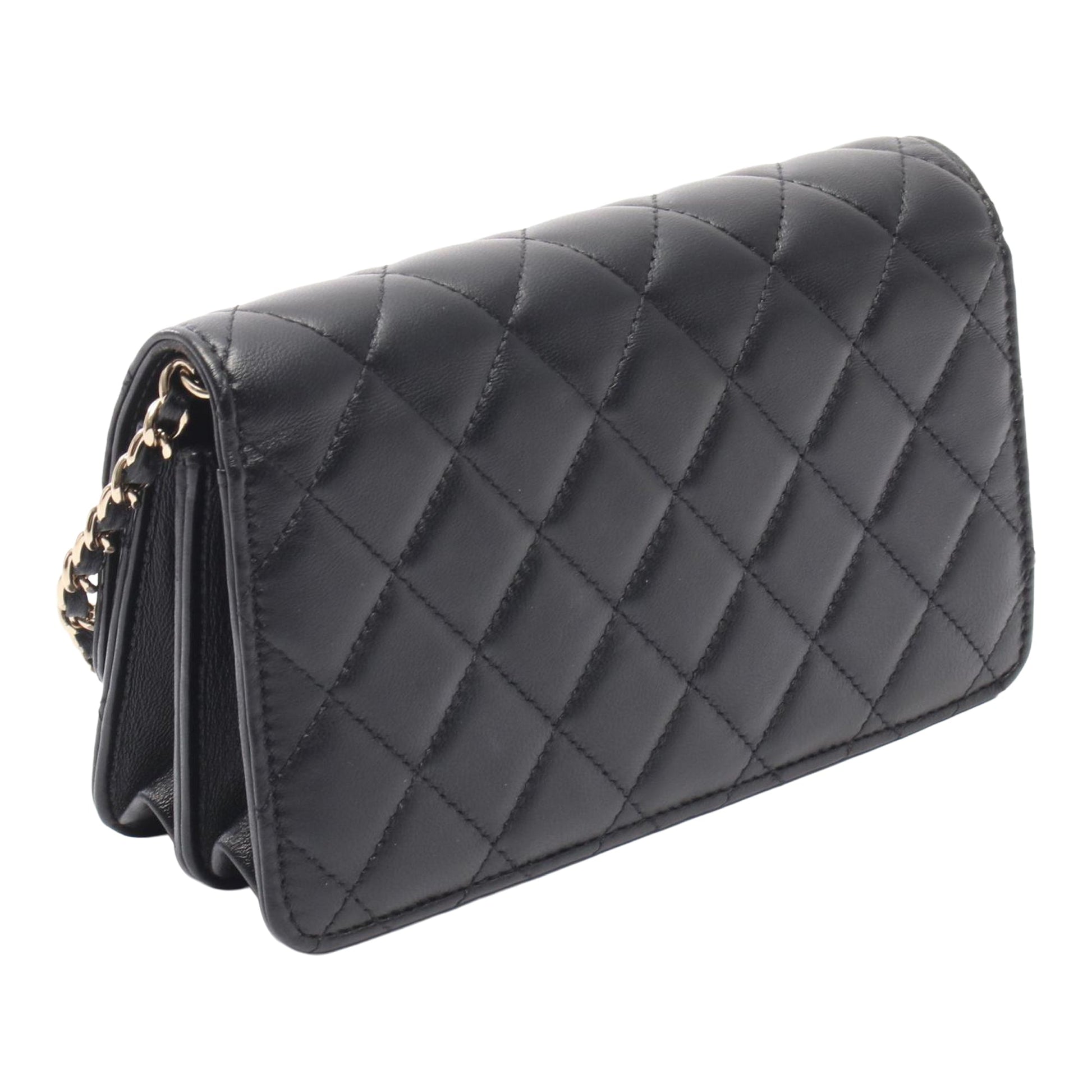 Chanel CC Quilted Lambskin Wallet on Chain