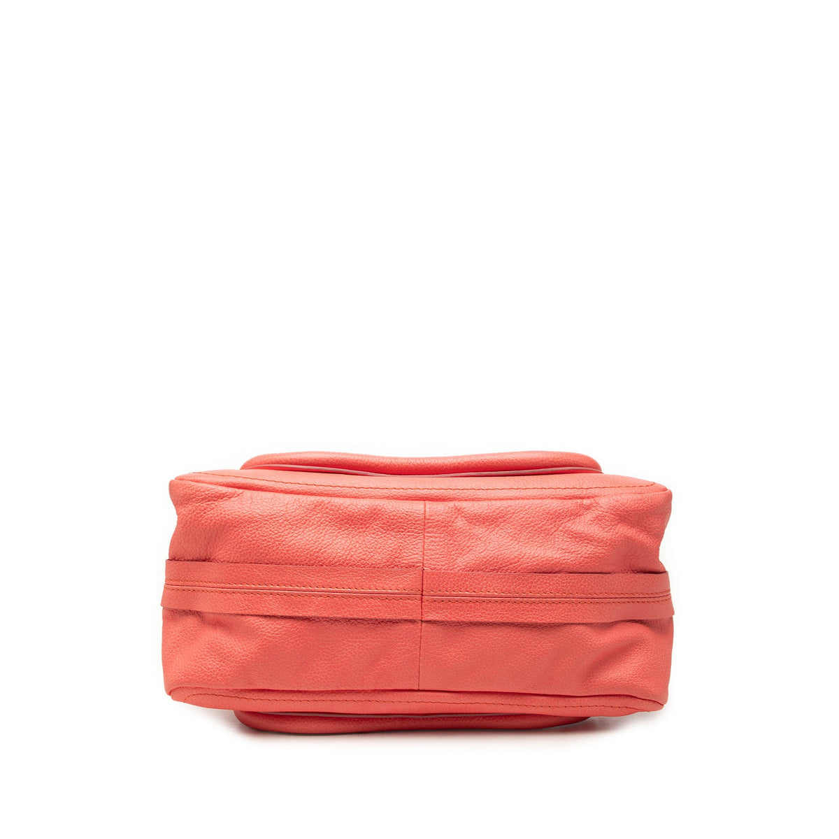 Chloé Small Leather Paraty Satchel — Orange