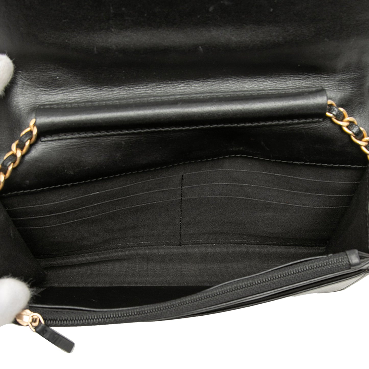 Chanel Quilted Caviar Boy Wallet on Chain